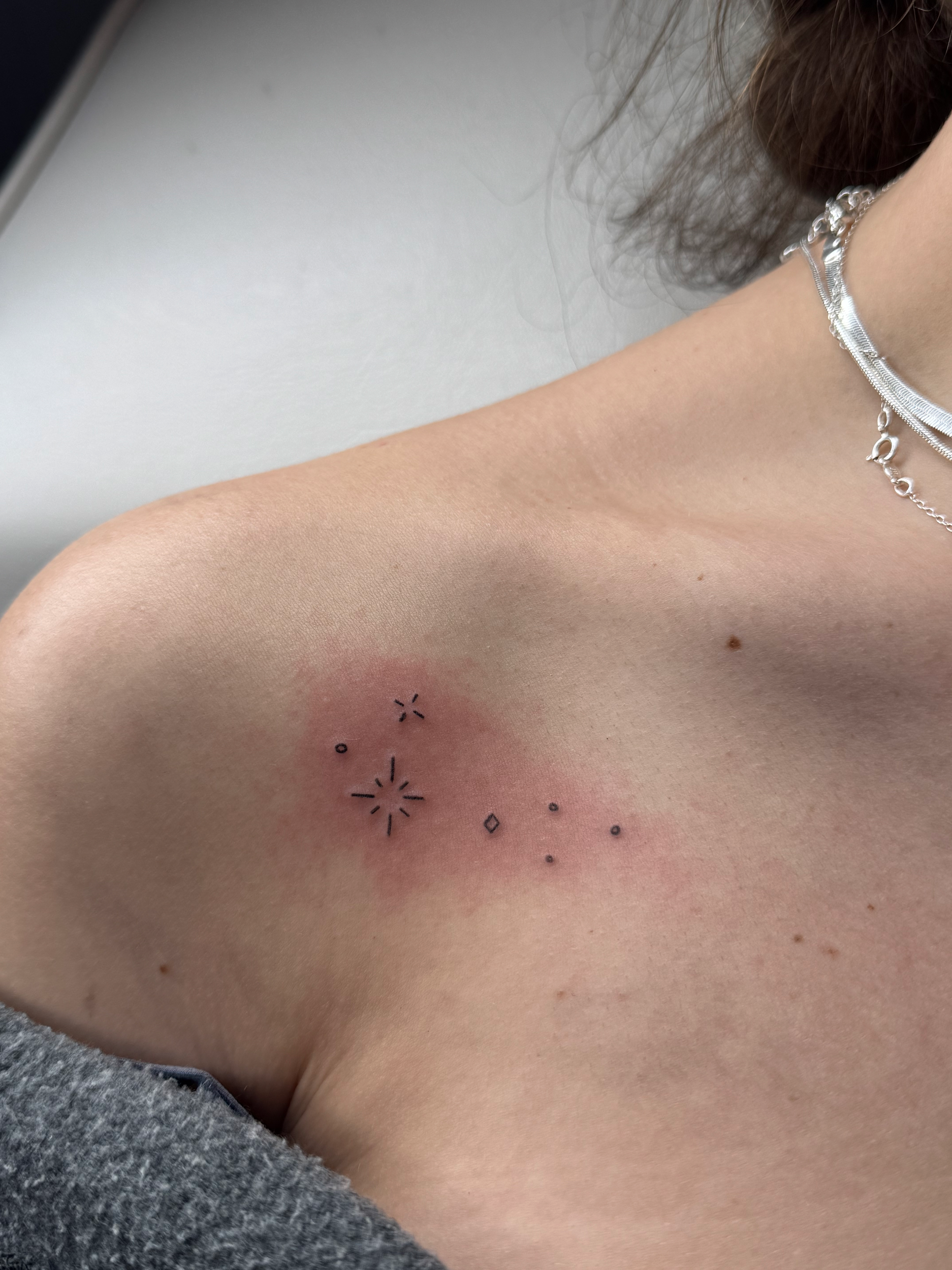 Fineline tattoo by Ellie Rod | Bohemian Social club tattoo | Hudson, MA