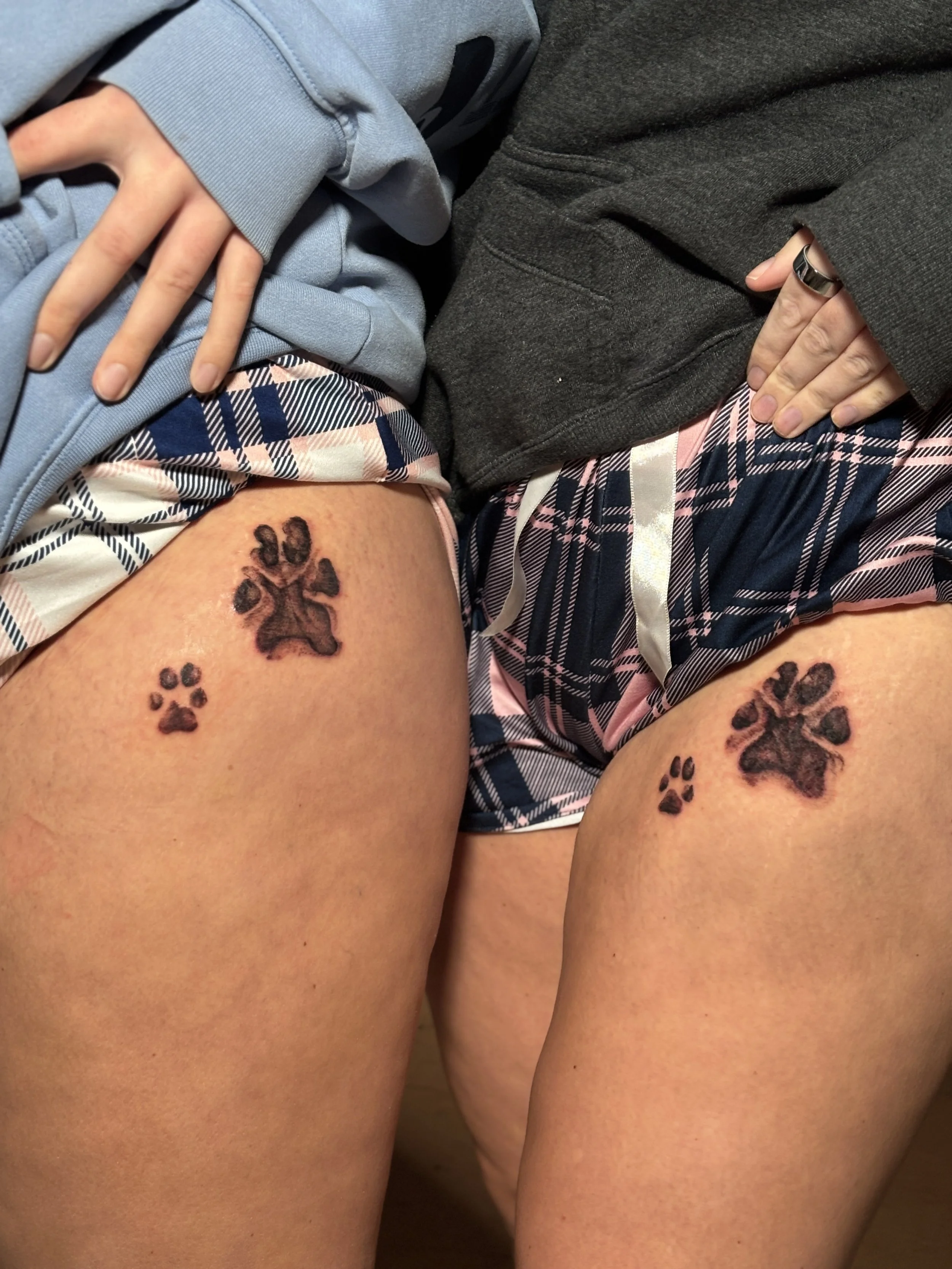 dog paw print tattoo