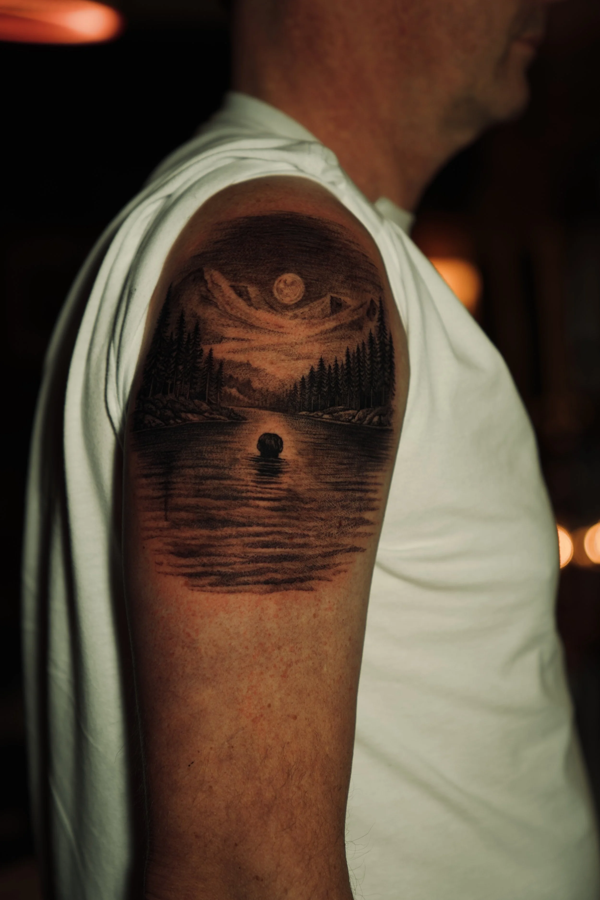 nature landscape tattoo