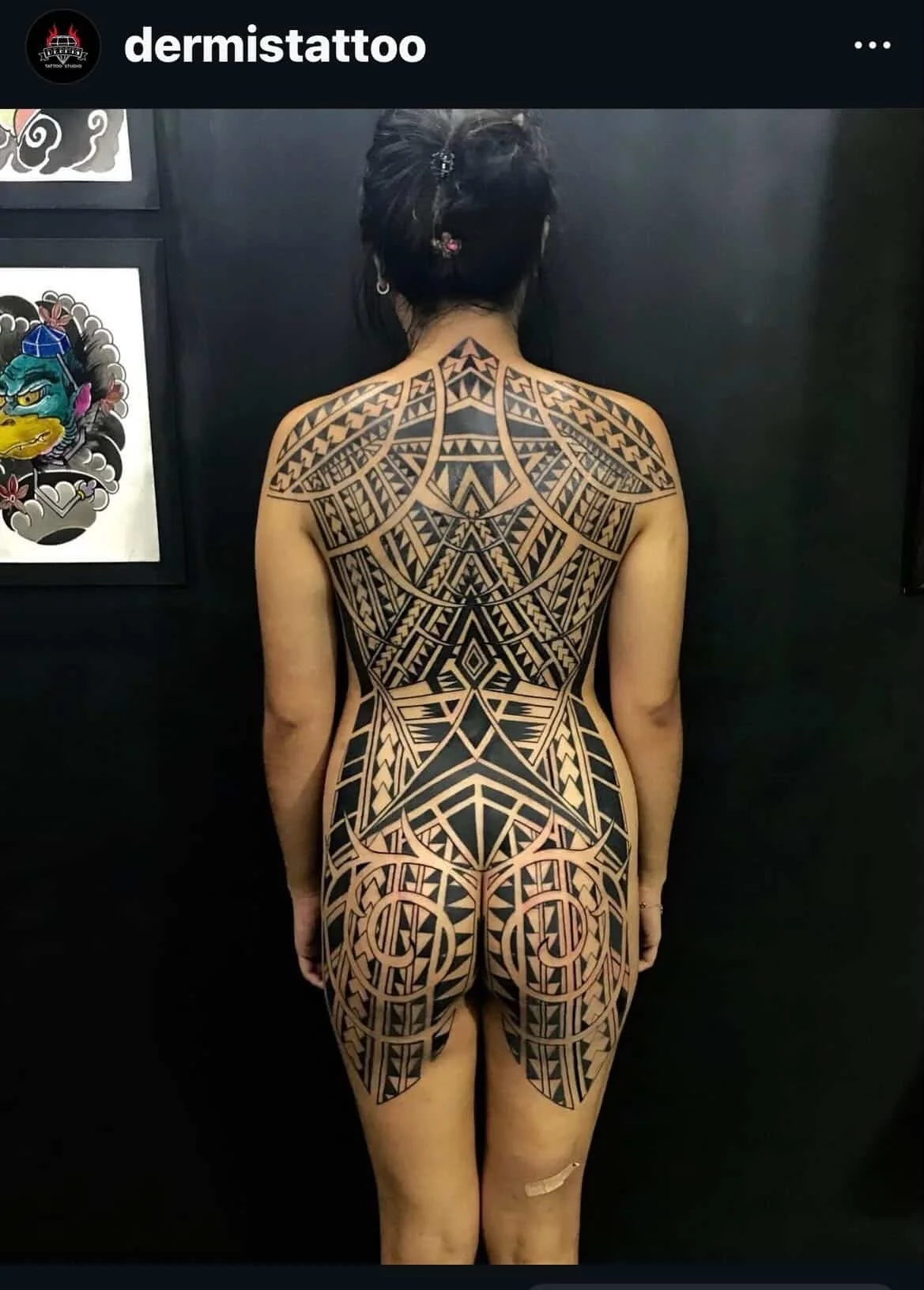 Martin Padilla Polynesian tattoo back piece
