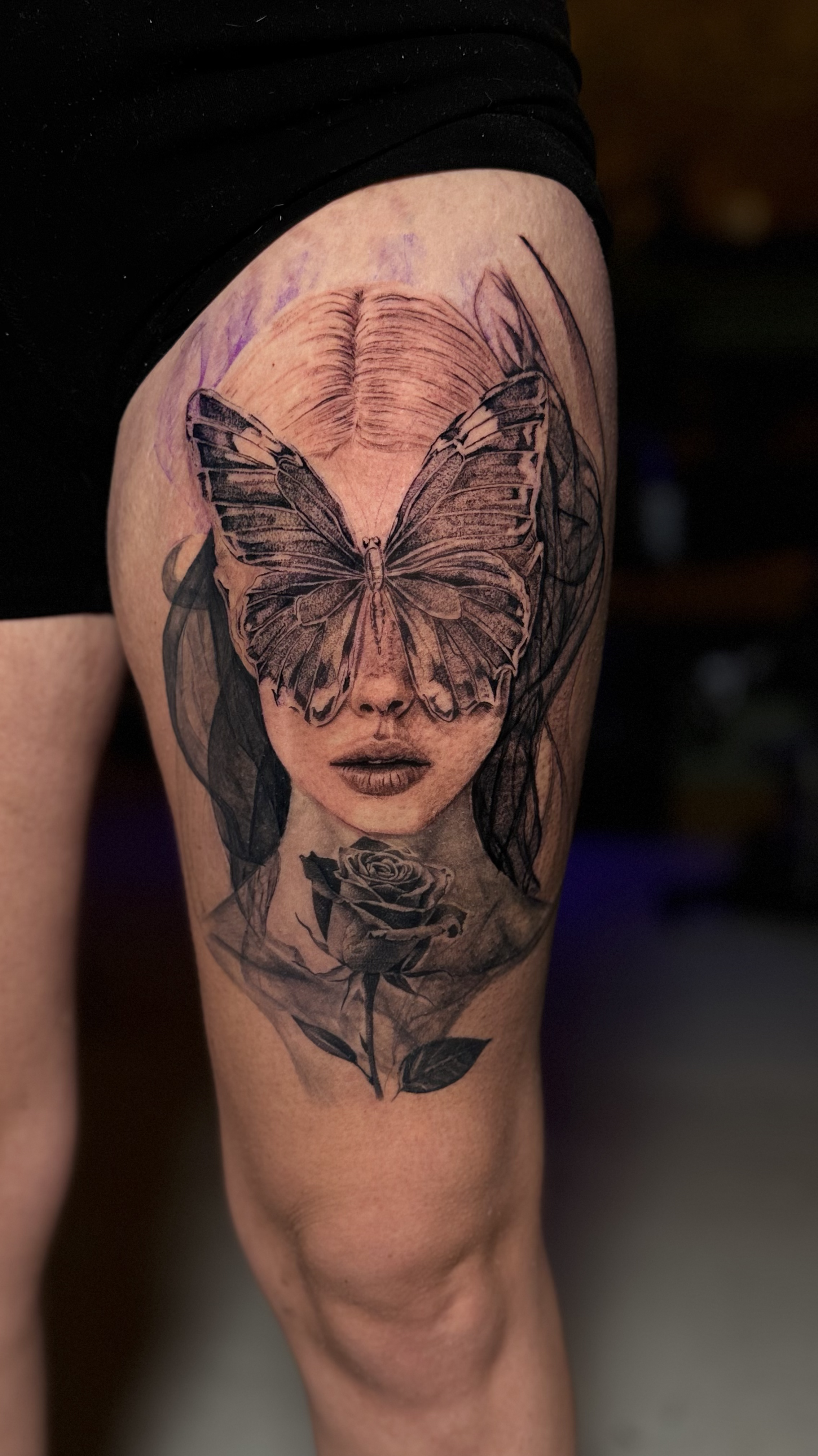 Beautiful face tattoo