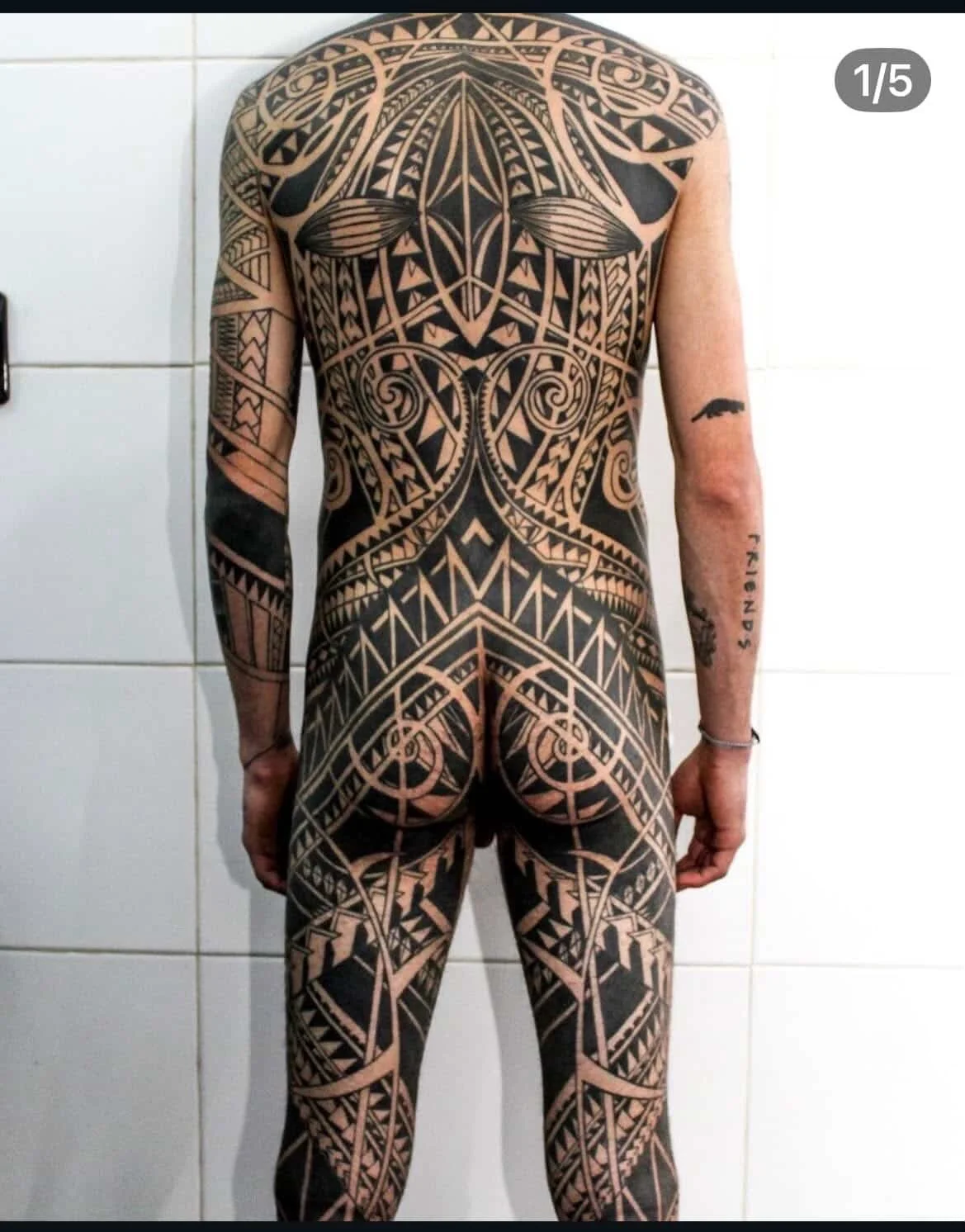 Martin Padilla Polynesian tattoo backpiece