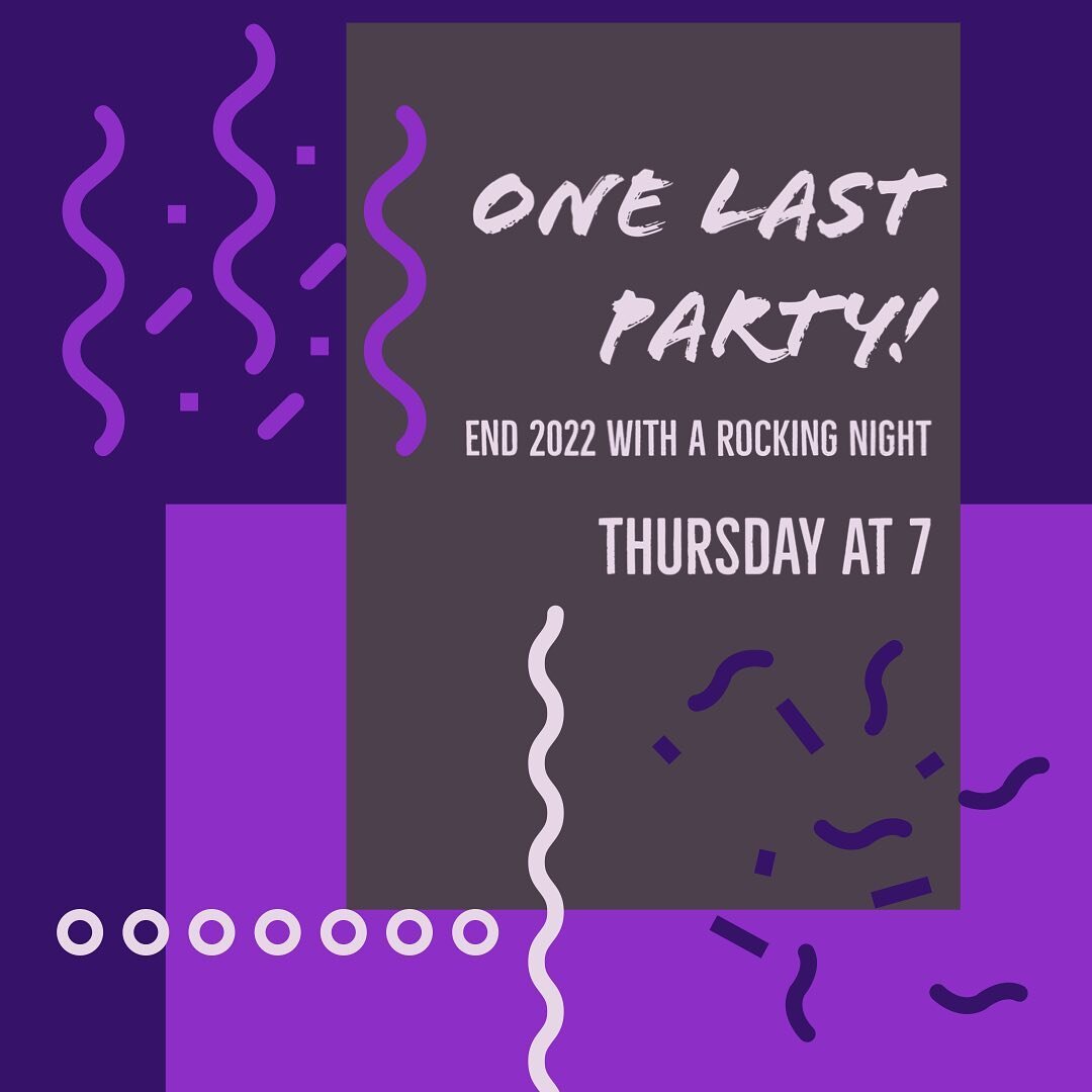 End 2022 with a bang and come to our end of year show! We will be celebrating the year new and having a blast with music bingo 🎤

Doors open at 7 at the sticky wicket, don&rsquo;t be late 🎊
.
.
#yyj #thestickywicket #rock #liveband #band #music #li
