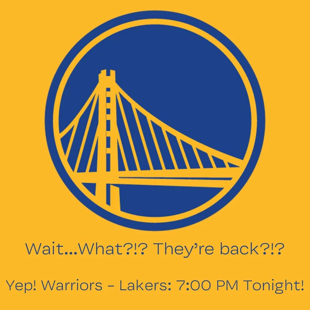 We've got the Warriors on all of our screens, trivia starts at 7 pm, and we've got all of the food and drinks you need. Tuesdays are fun at The Halfway Club. Come see us!