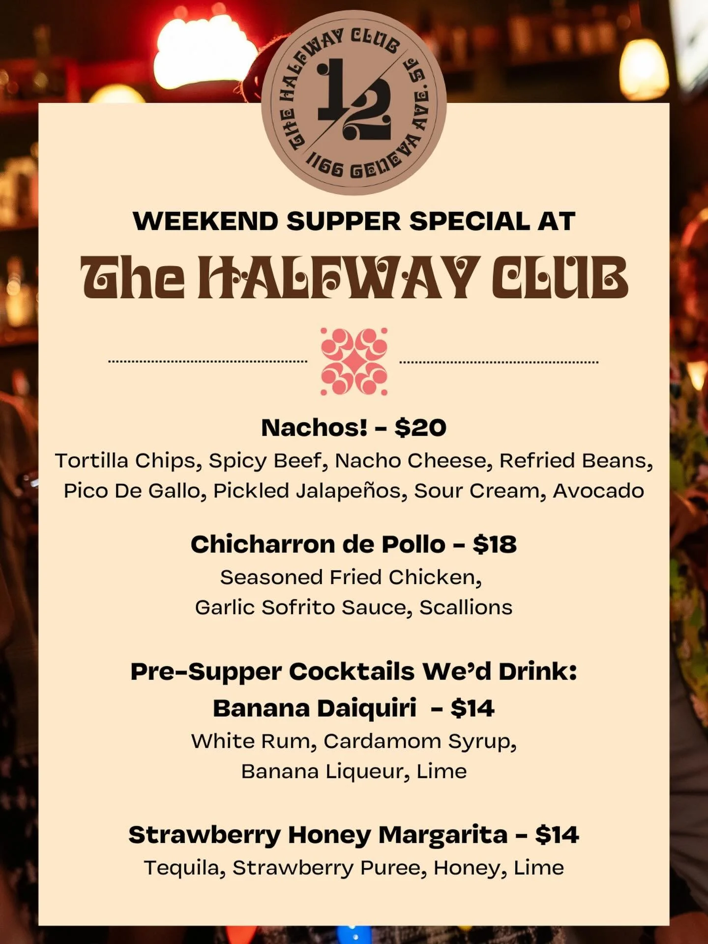 It&rsquo;s a big weekend at The Halfway Club and we have special! Come see us!