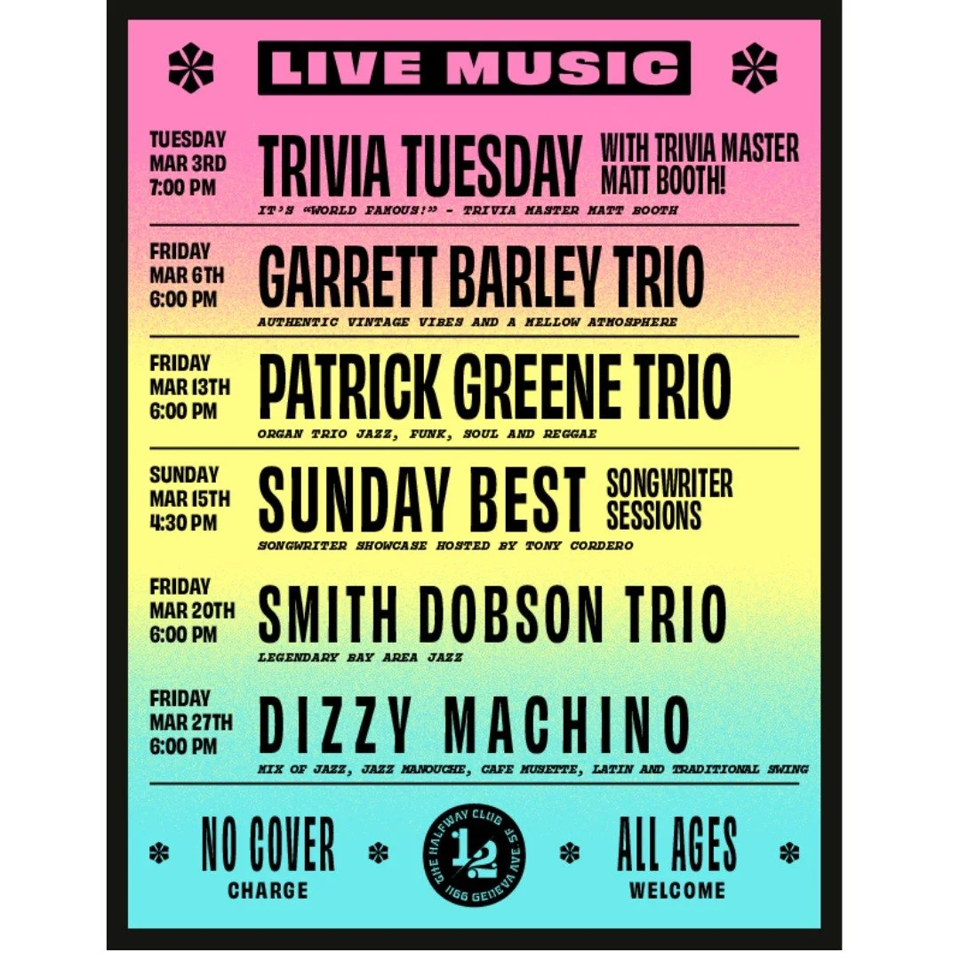 Another month packed with fun events! Come see us!