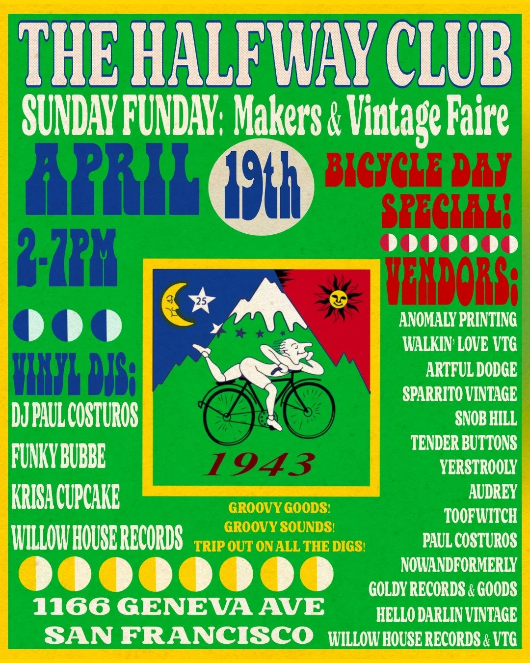 Save the date! Our Makers and Vintage Faires are always a blast - talented artists selling their creations, great music and all of the delicious food and drinks you need. Come see us!