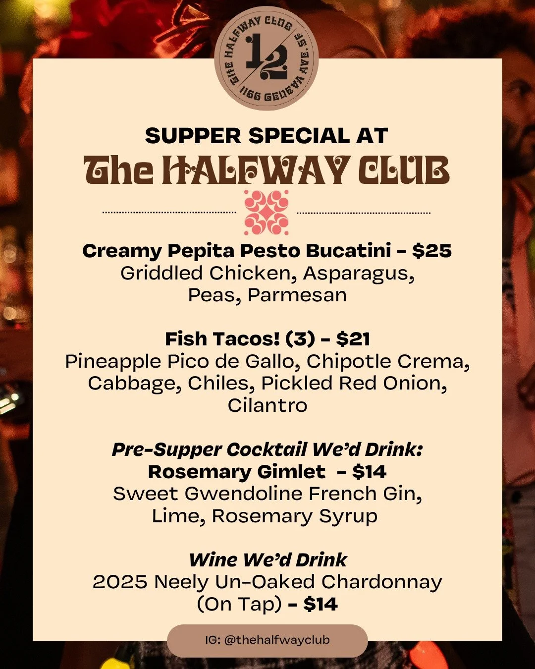 Weekend specials! Come see us!