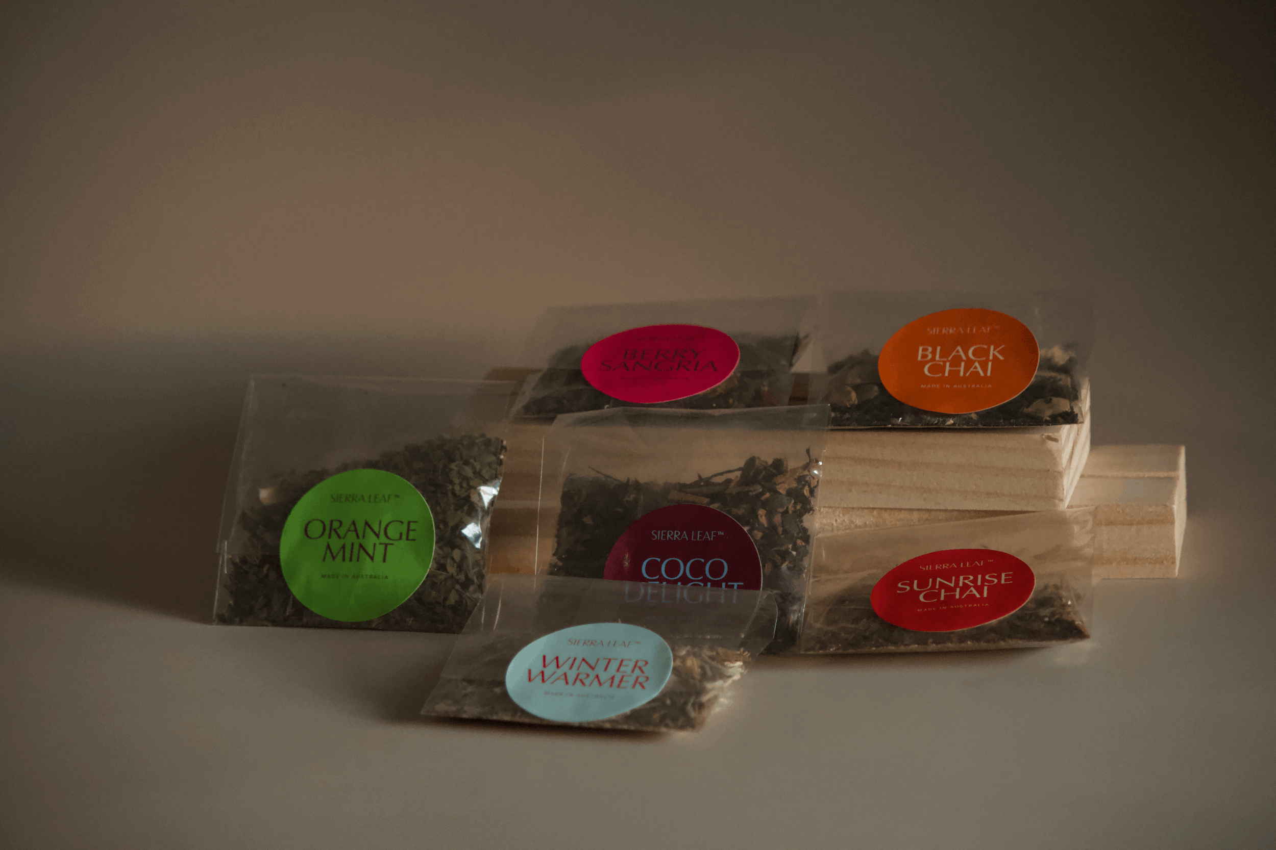 tea sample, sample set tea, sierra leaf, loose tea