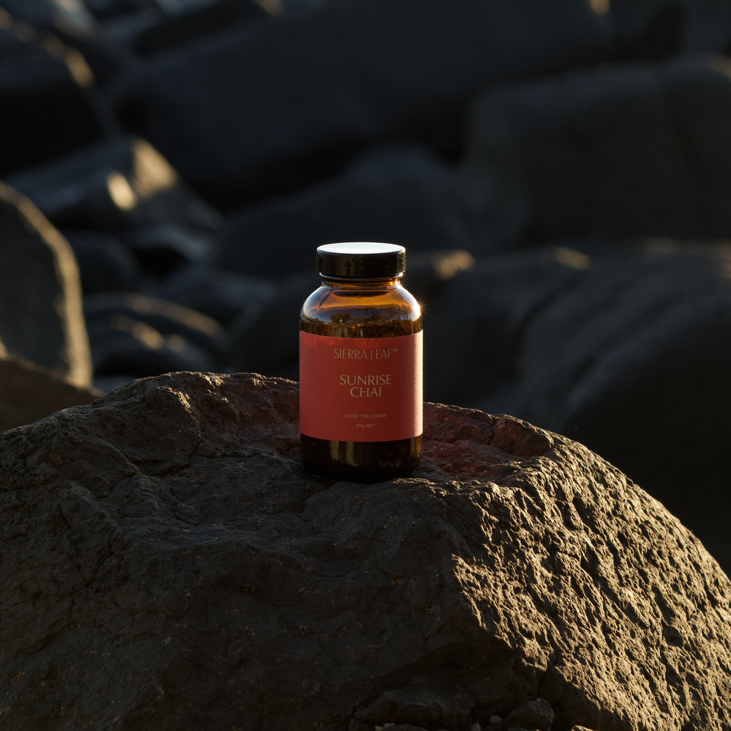 Rooibos chai, caffine-free tea, chai tea, sierra leaf, Australian, sunrise chai, ginger tea, cinnamon tea, cardamon tea