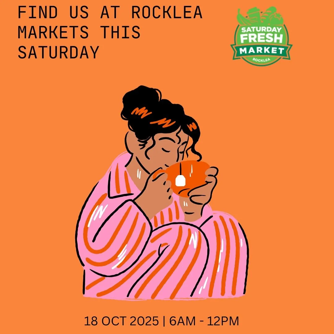 We are back again at the @saturdayfreshmarket in Rocklea! Come say hi and sip on this week&rsquo;s brew of Butterfly Bliss and our twist on Earl Grey with Australian finger limes 🍋&zwj;🟩🦋