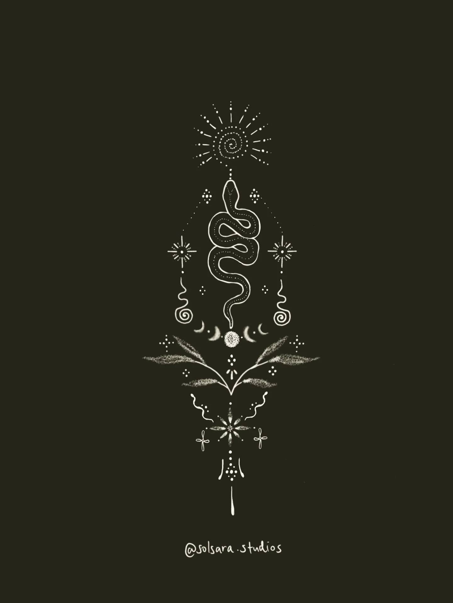 The serpent symbolises shedding, remembering, rebirthing. She moves with quiet power, a bridge between earth and spirit, guiding us through the cycles of death and renewal. In her presence, we are invited to release what has become too tight, too sma