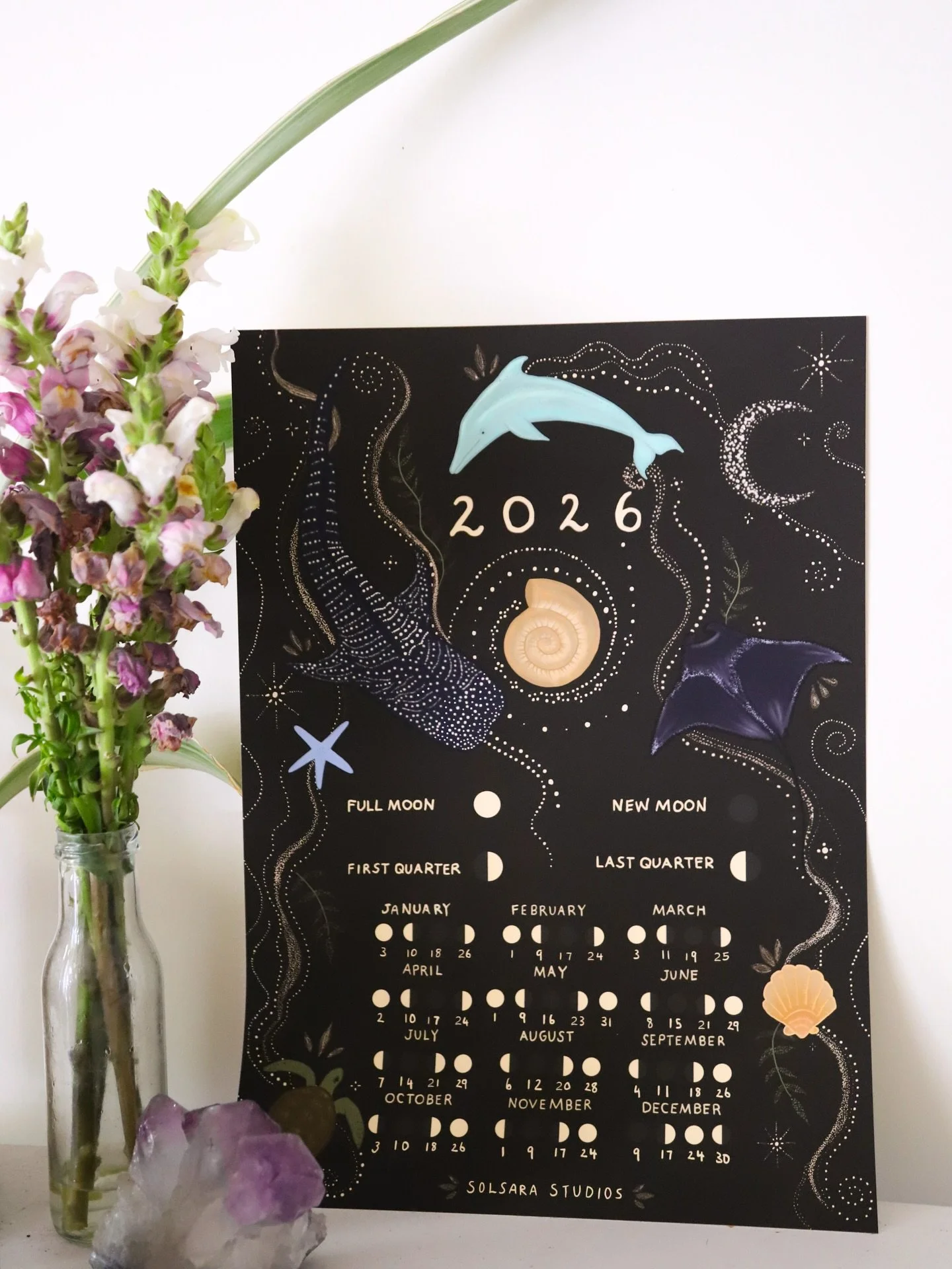It&rsquo;s time to flow with the rhythm of the tides and the turning of the moon because my first ever 2026 Moon Calendar is now live!! ✨🌙

Ahhh, how special it felt to have this vision come to life, to draw and create something physical, something 