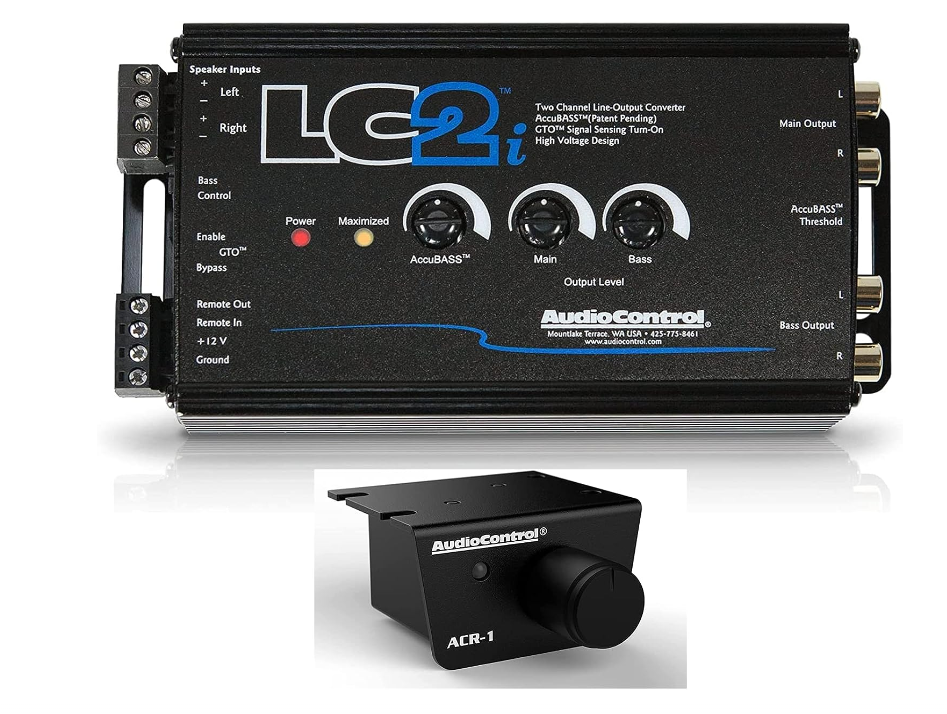 AudioControl - 2-Channel Active Line Output Converter with AccuBASS - Black