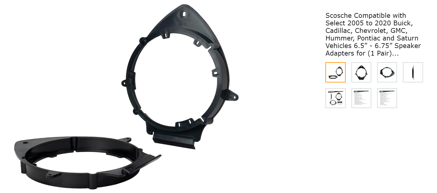 SCOSCHE SPEAKER MOUNTING BRACKET -SAGMHR634