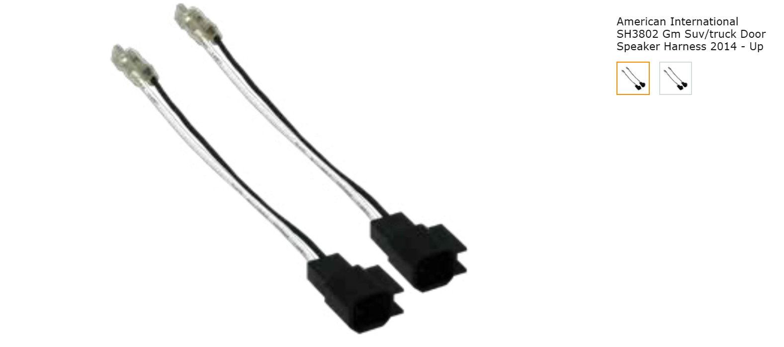 American International SH3802 Gm SUV/truck Door Speaker Harness 2014 - Up