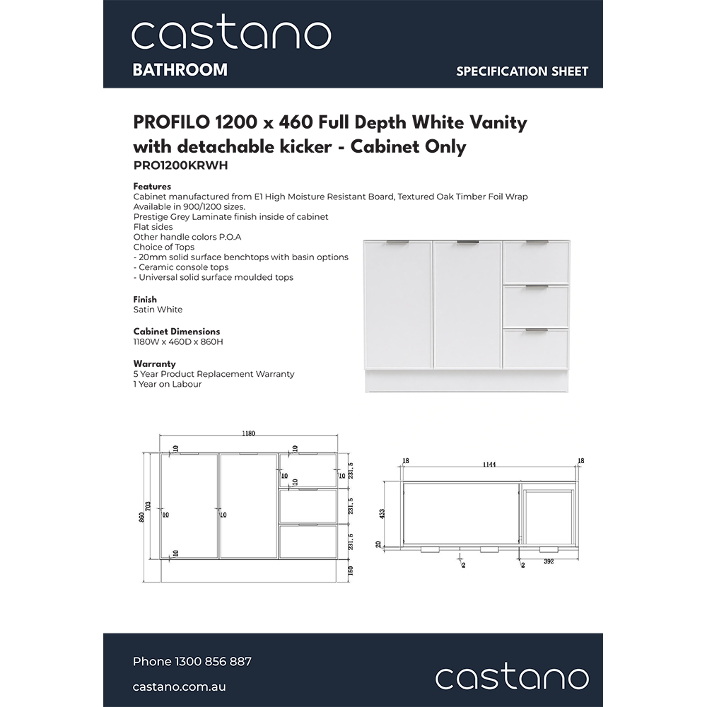 PRO1200KRWH PROFILO 1200 Full Depth Kicker Vanity White.png