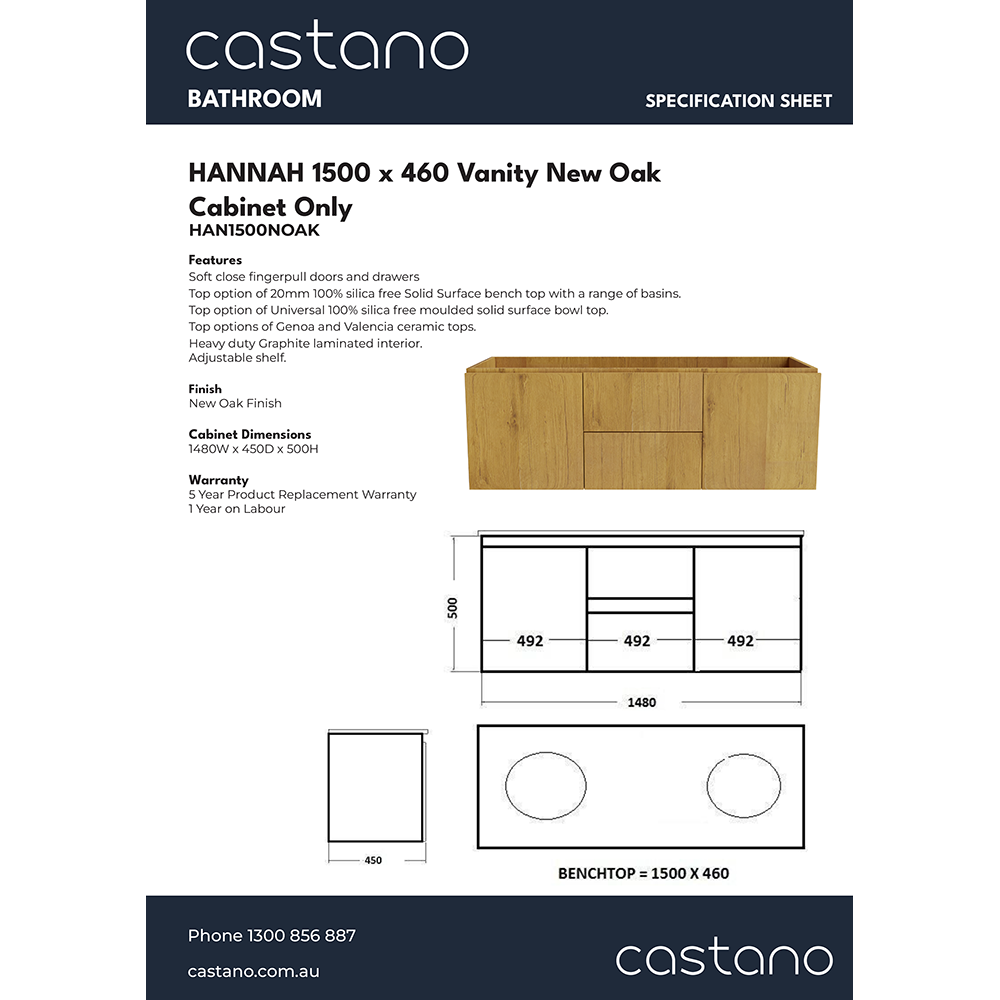 HAN1500NOAK Hannah 460mm Full Depth Vanity.png