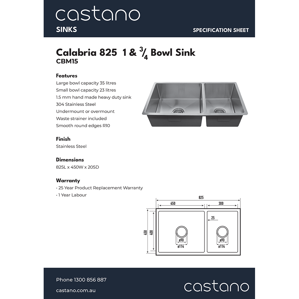 CBM15 Calabria 825 1 & 3.4 Bowl Sink.png