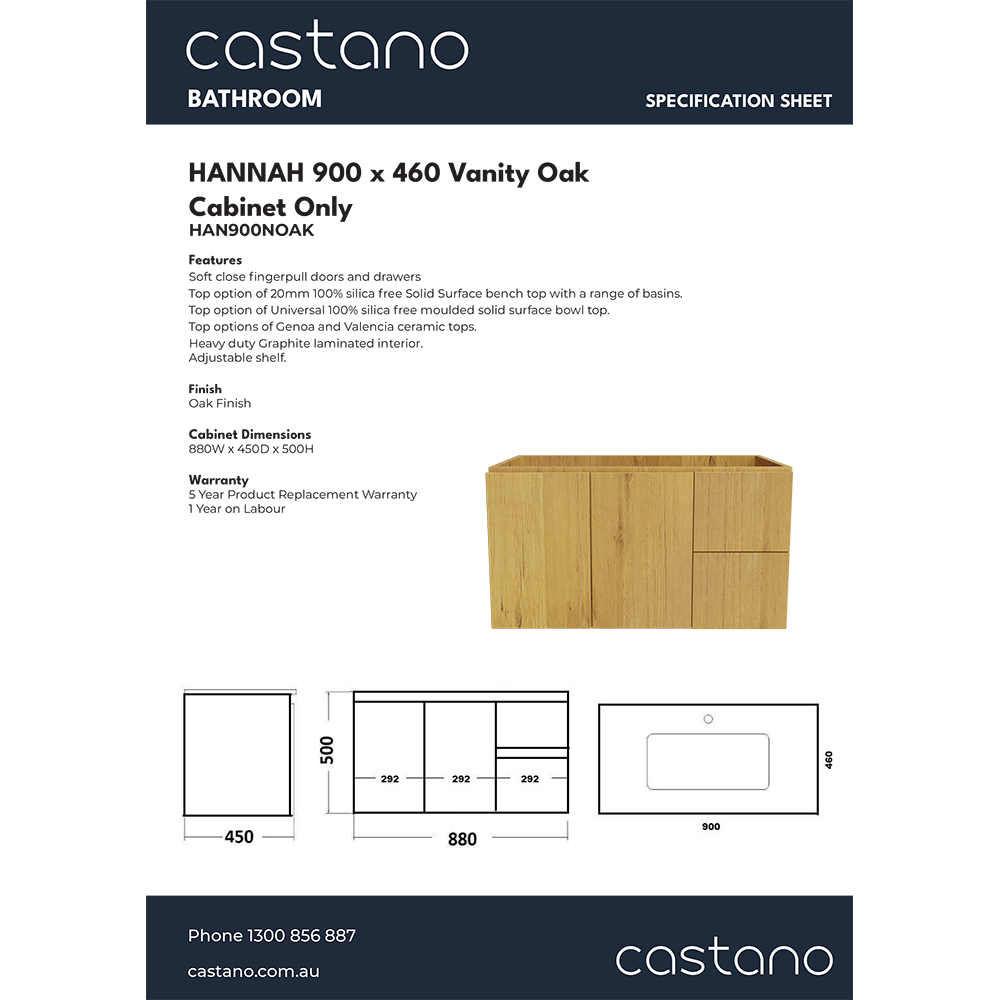 HAN900NOAK Hannah 460mm Full Depth Vanity.png
