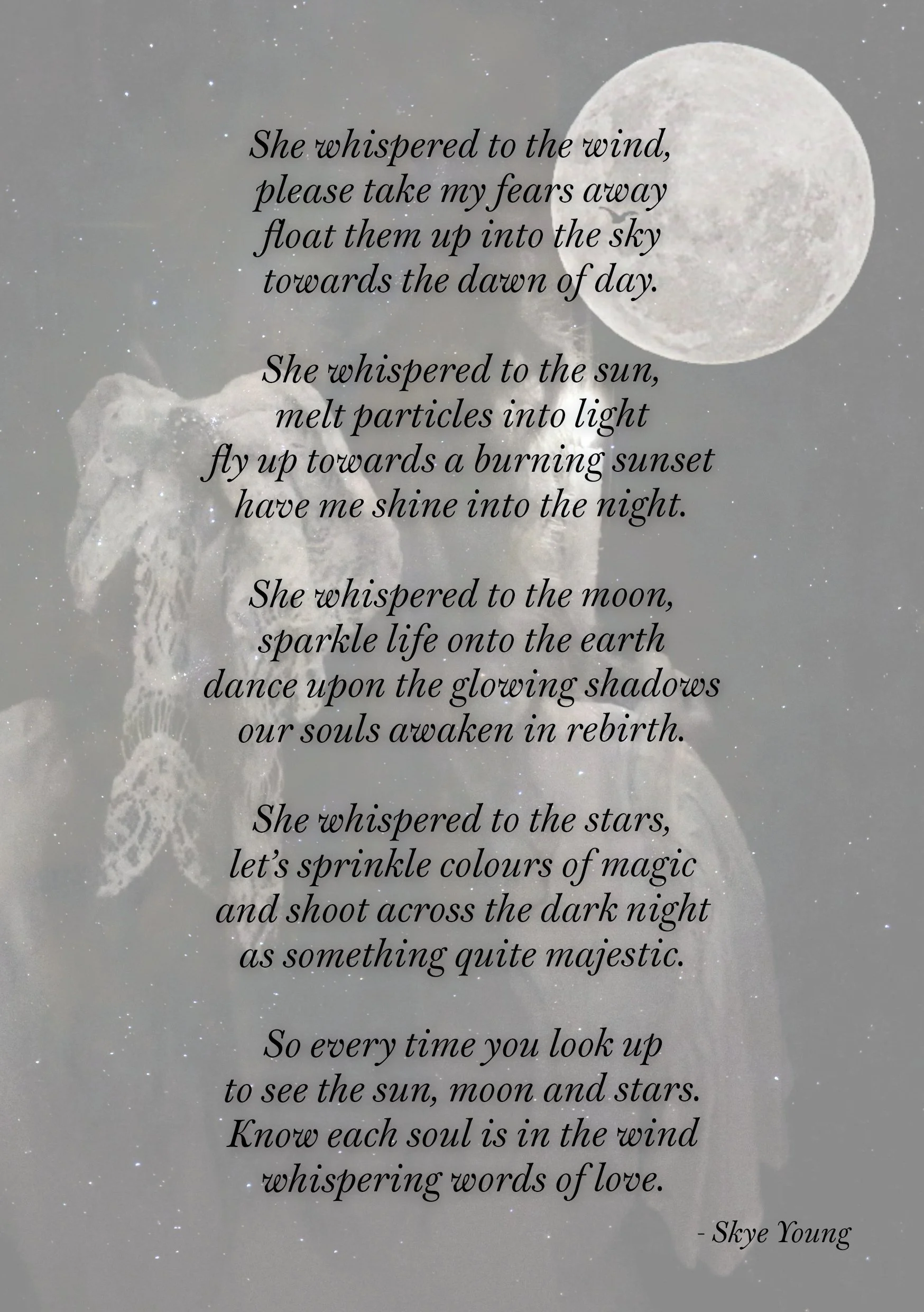 POETRY PRINT - 'WHISPERED WORDS OF LOVE'