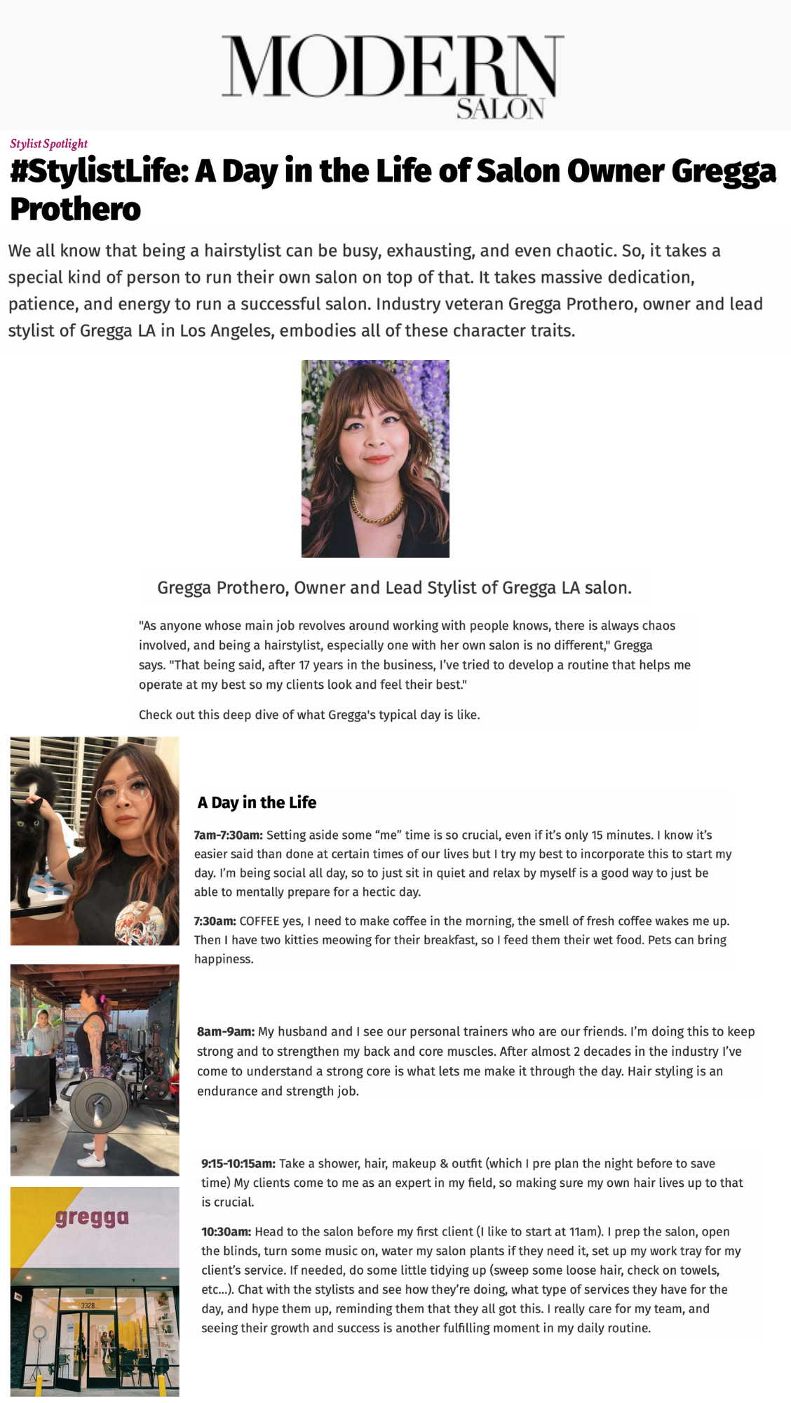 Modern Salon Feature 