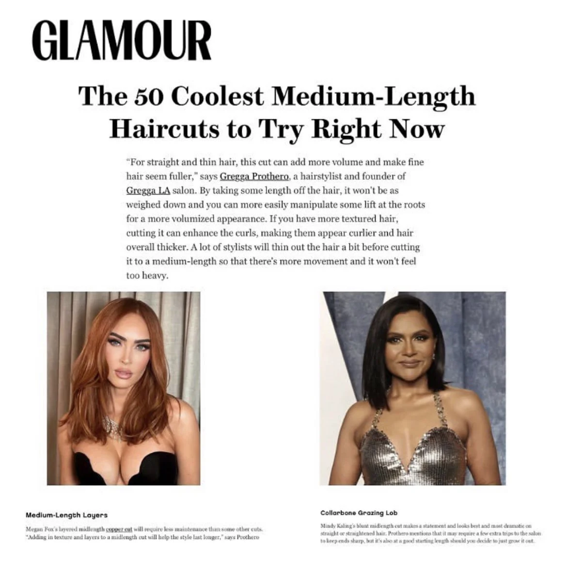Glamour Article