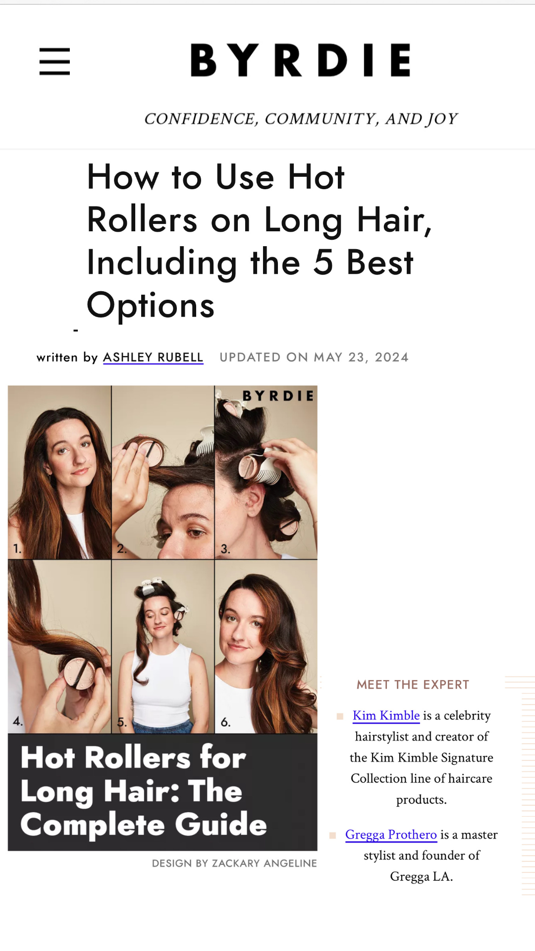 BYRDIE featured article