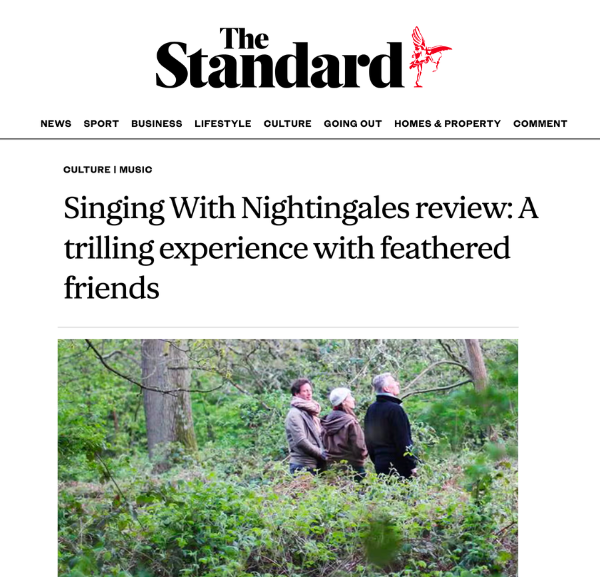 Screenshot of Evening Standard article