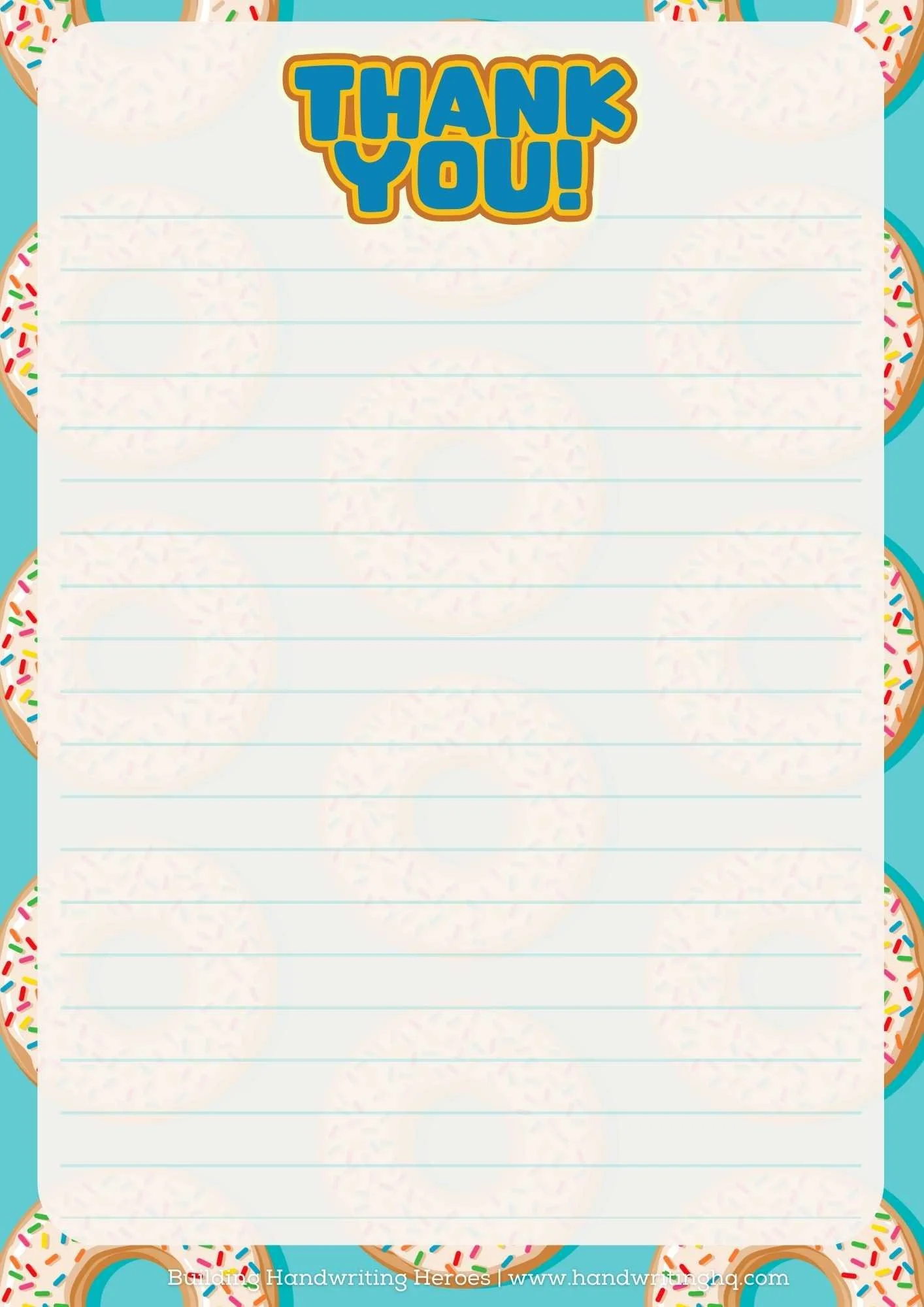 Free Thank You Printables for Kids Handwriting HQ Free Thank You Printables for Kids Handwriting HQ