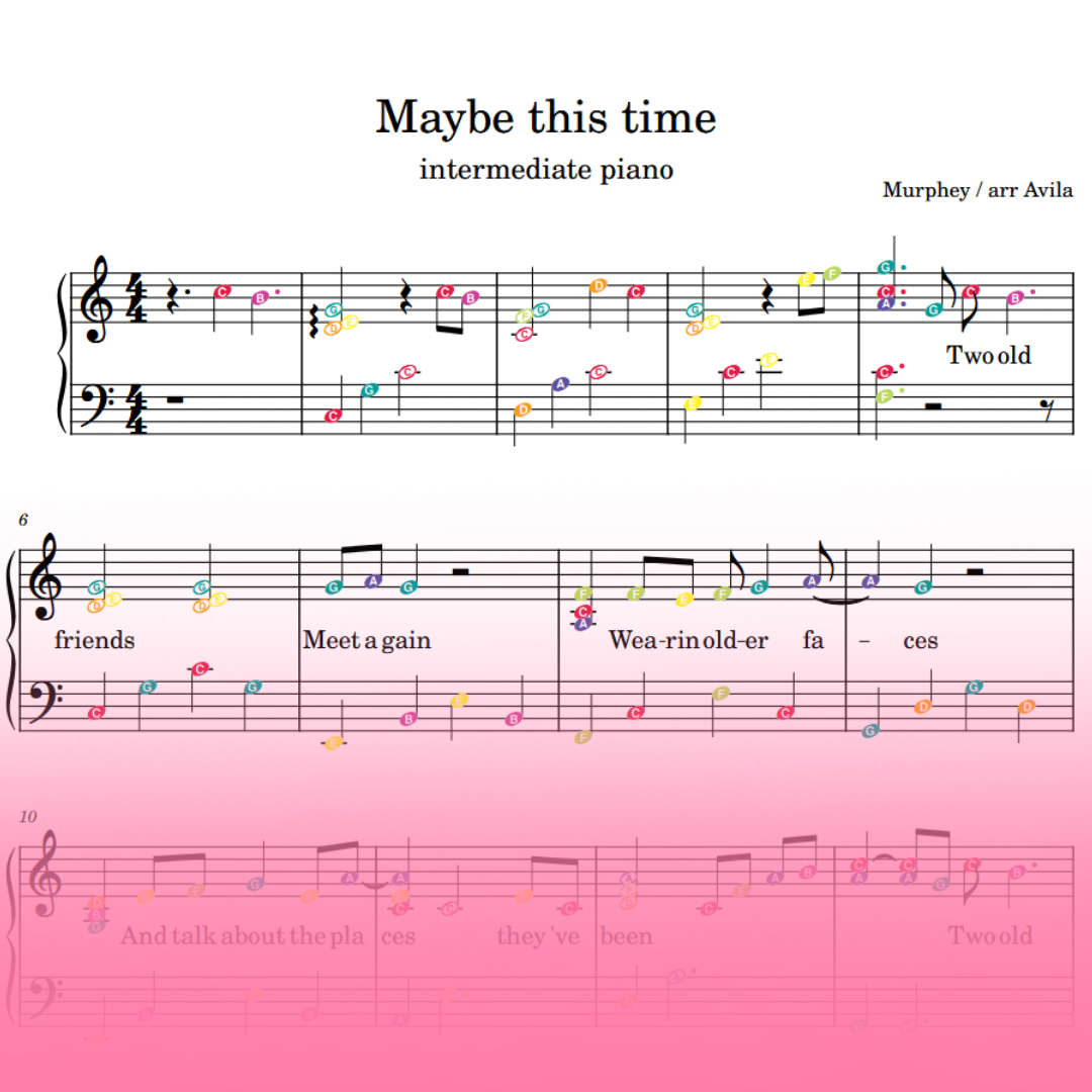 Maybe This Time intermediate piano.png