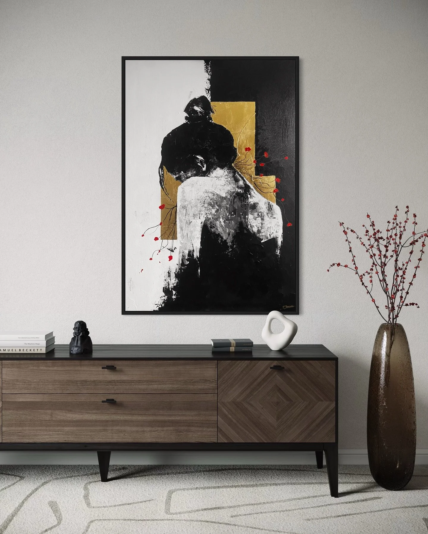 Unfold.

Unfolding oneself is a profound journey of self-discovery and growth, akin to a delicate flower gradually opening to the world.

#expressiveart #abstract #portraitpainting #moderninteriordesign #goldleaf