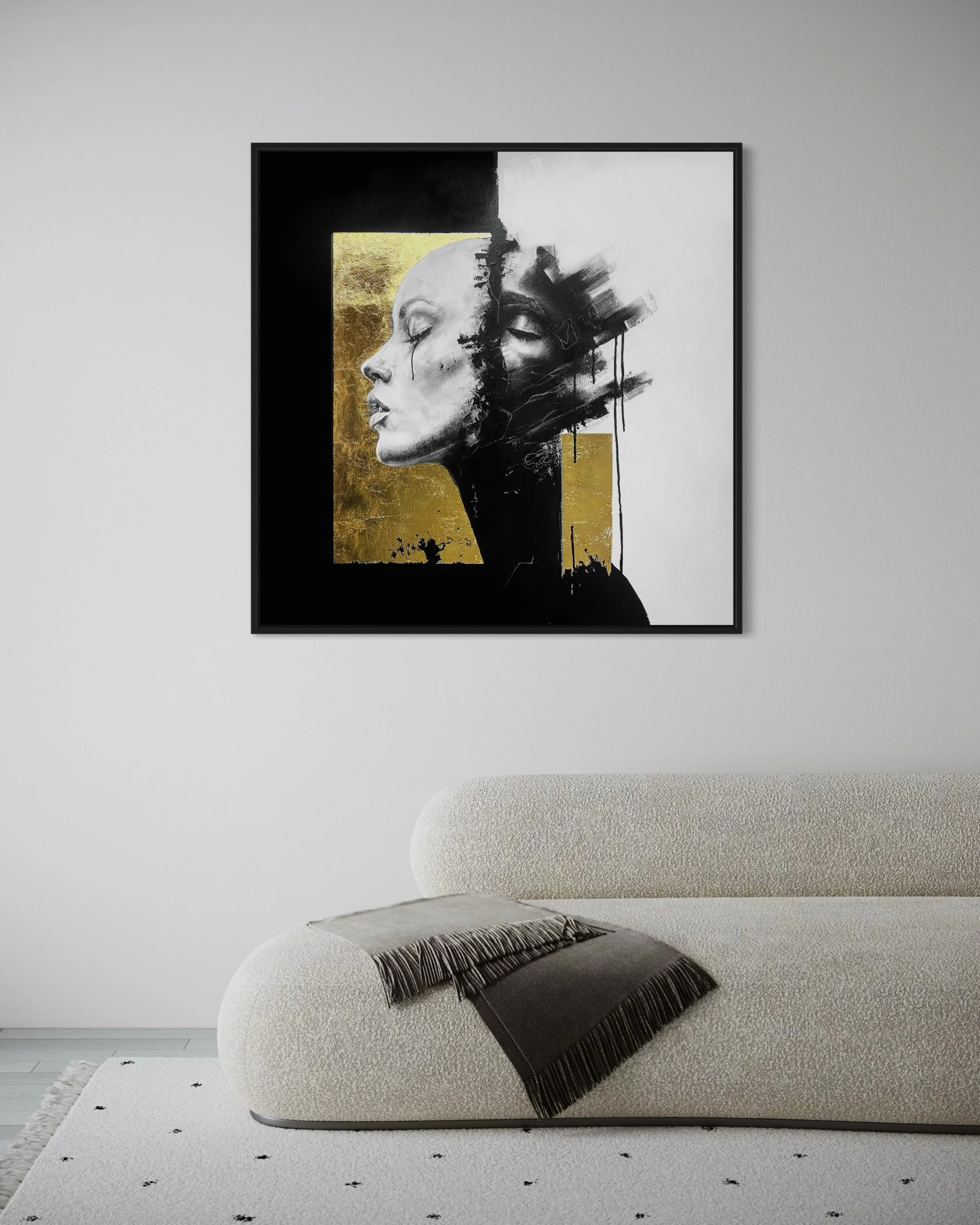 Departure
100 &times; 100 cm | Acrylic paint and charcoal

Now available for acquisition and currently on display at @dekunstkeuken 

#modernart