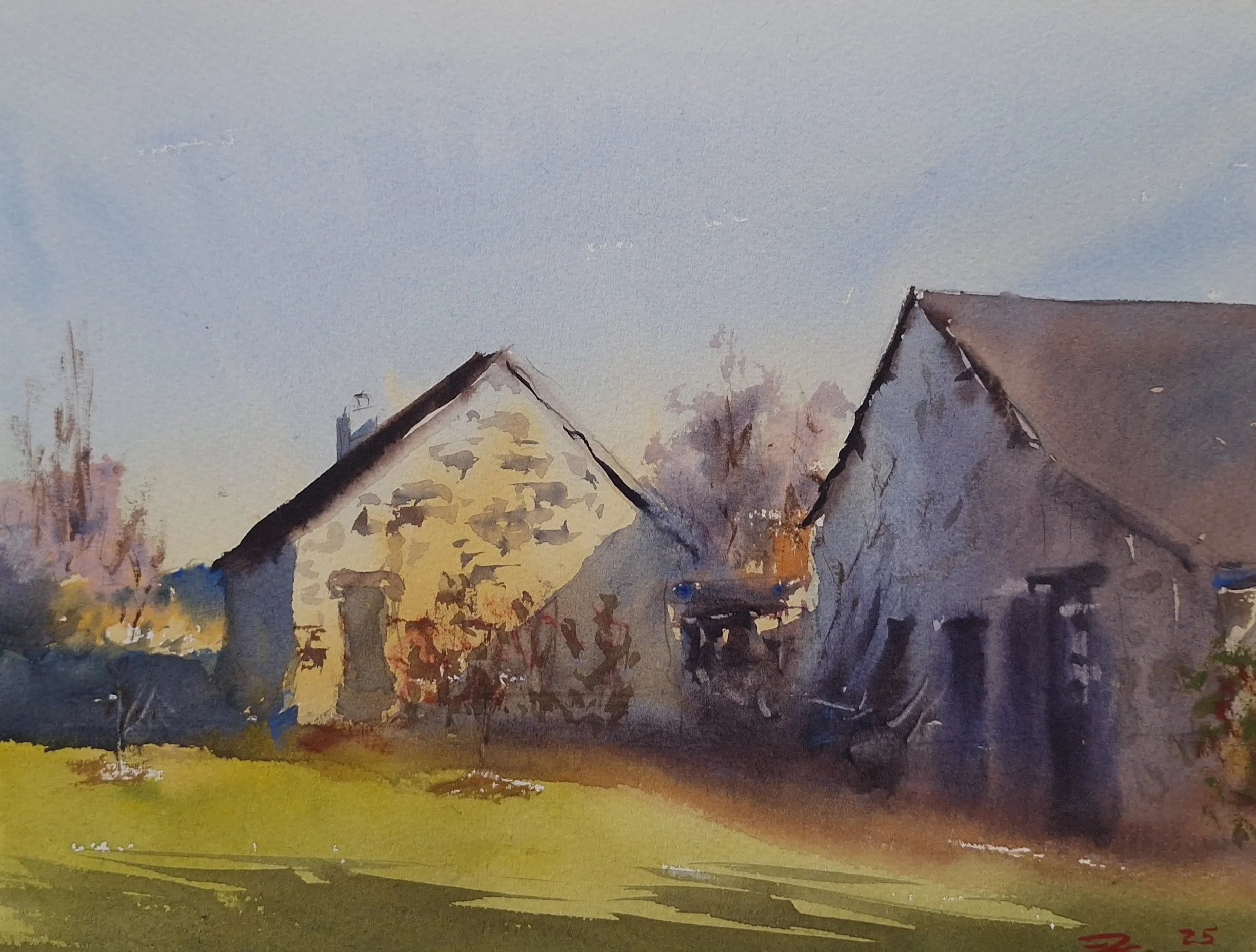 'Where Sunlight Rests On Stone' - Small