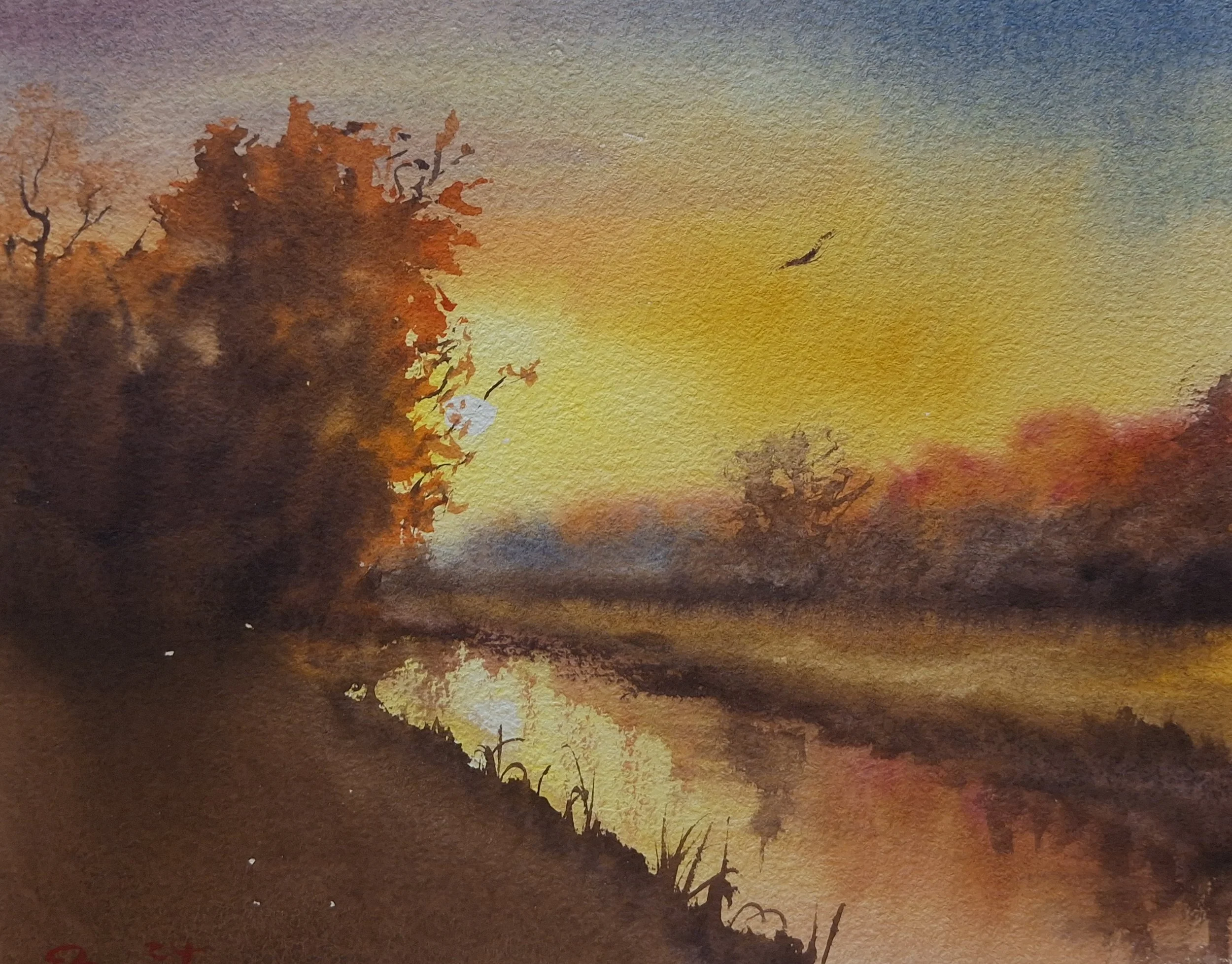 'River Of Amber Light' - Extra Small