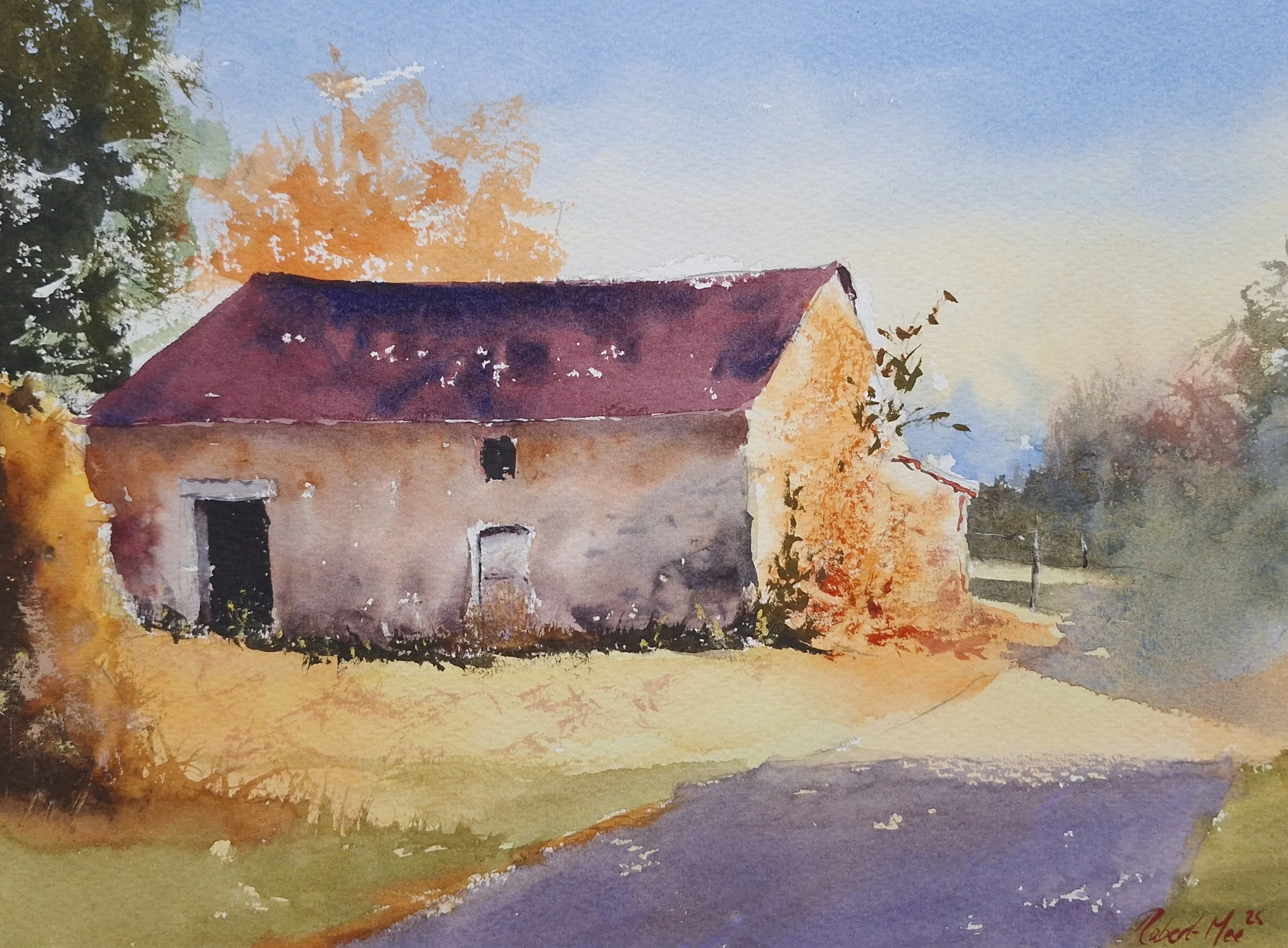 'A Barn In Gentle Light' - Small