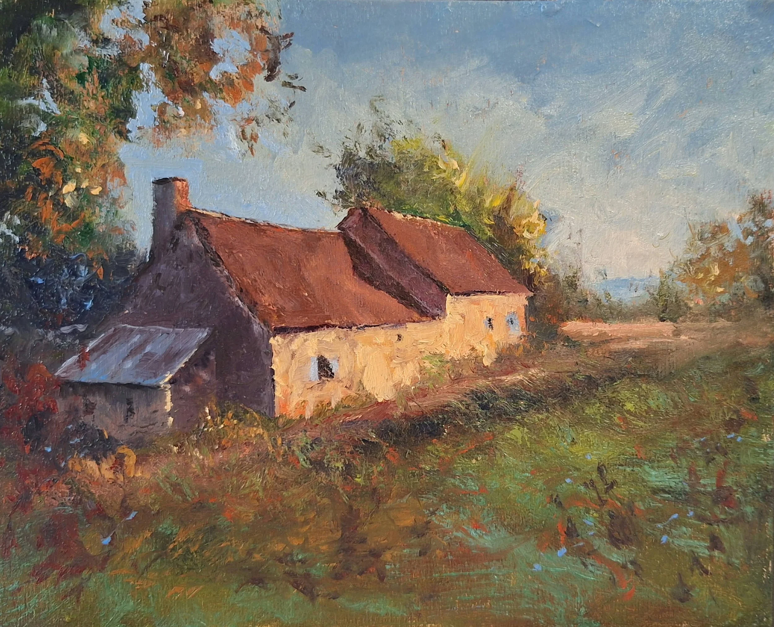 Painting the barn again with more details