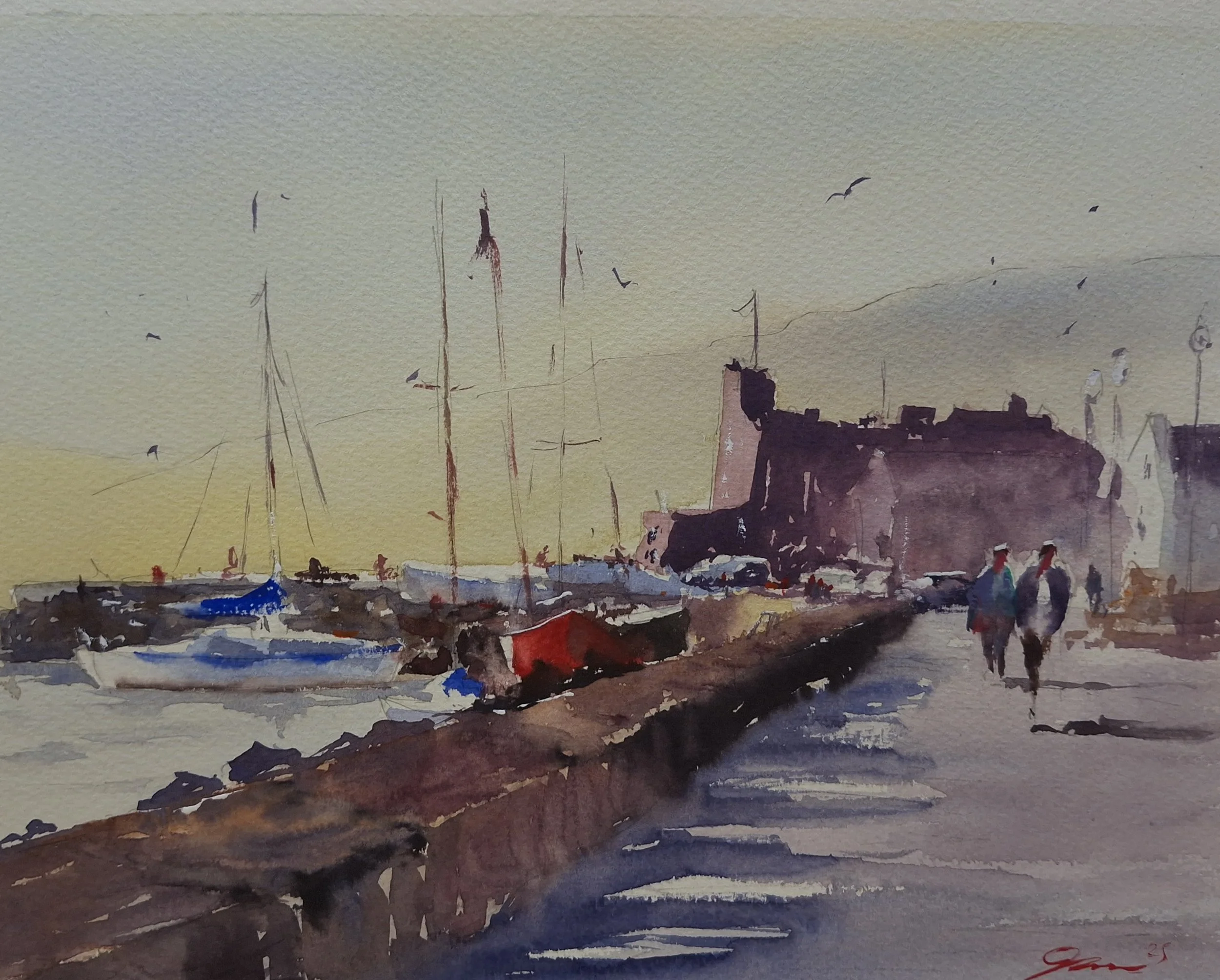 'Soft Light Over The Harbour' - Small