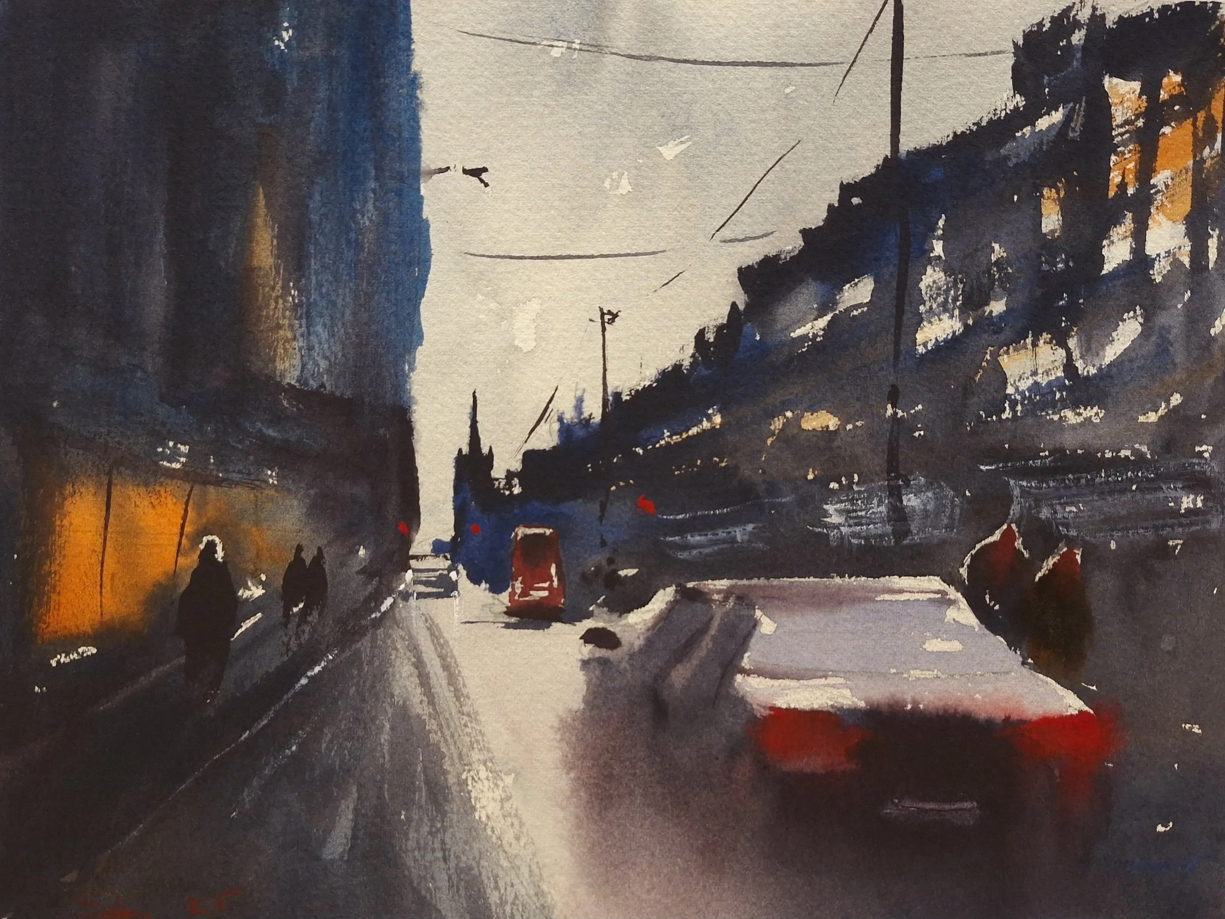 'Evening Glow, London' - Small