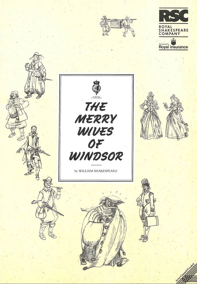 THE MERRY WIVES OF WINDSOR - 1992 - ROYAL SHAKESPEARE COMPANY - RSC - RON COOK - ANTON LESSER