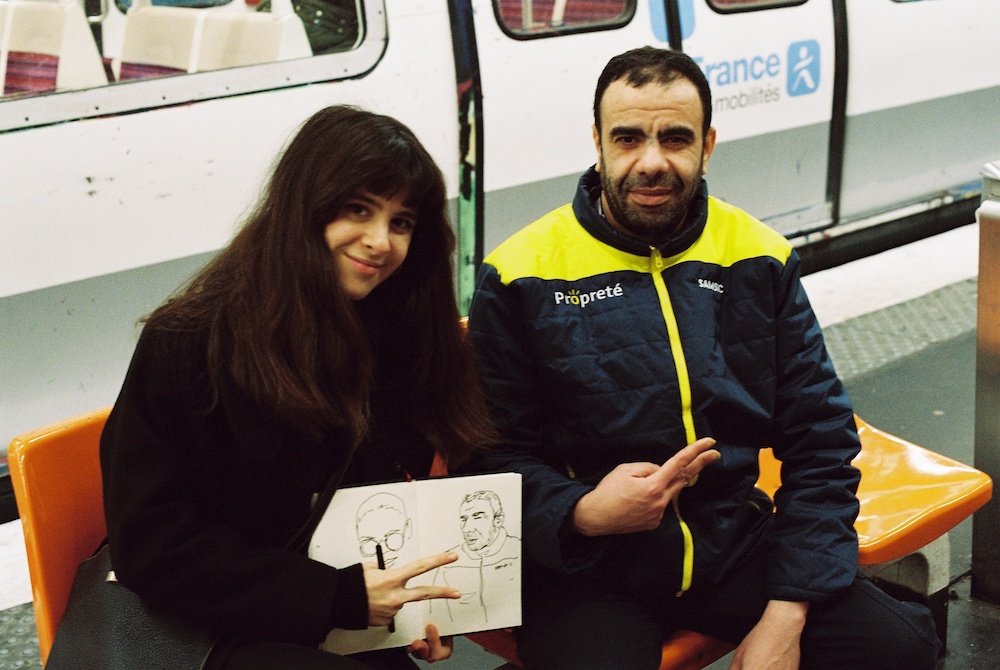 Photographie le dodger photographe photos paris Magali dessin Fouzi.JPG