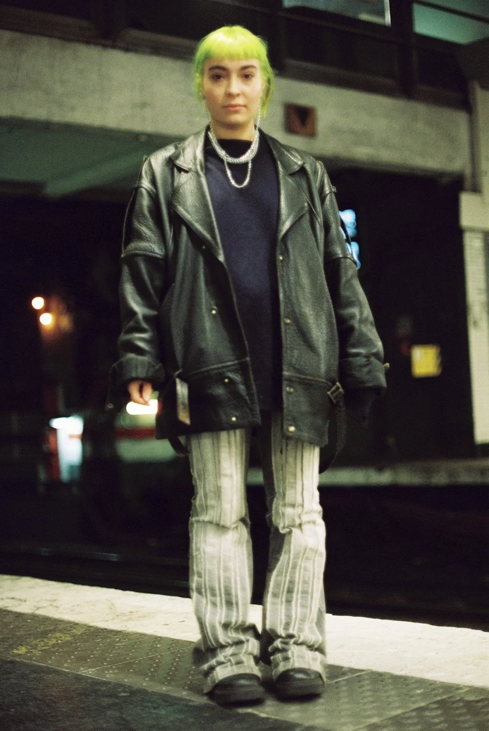 Photographie le dodger photographe photos metro paris green hair.jpg