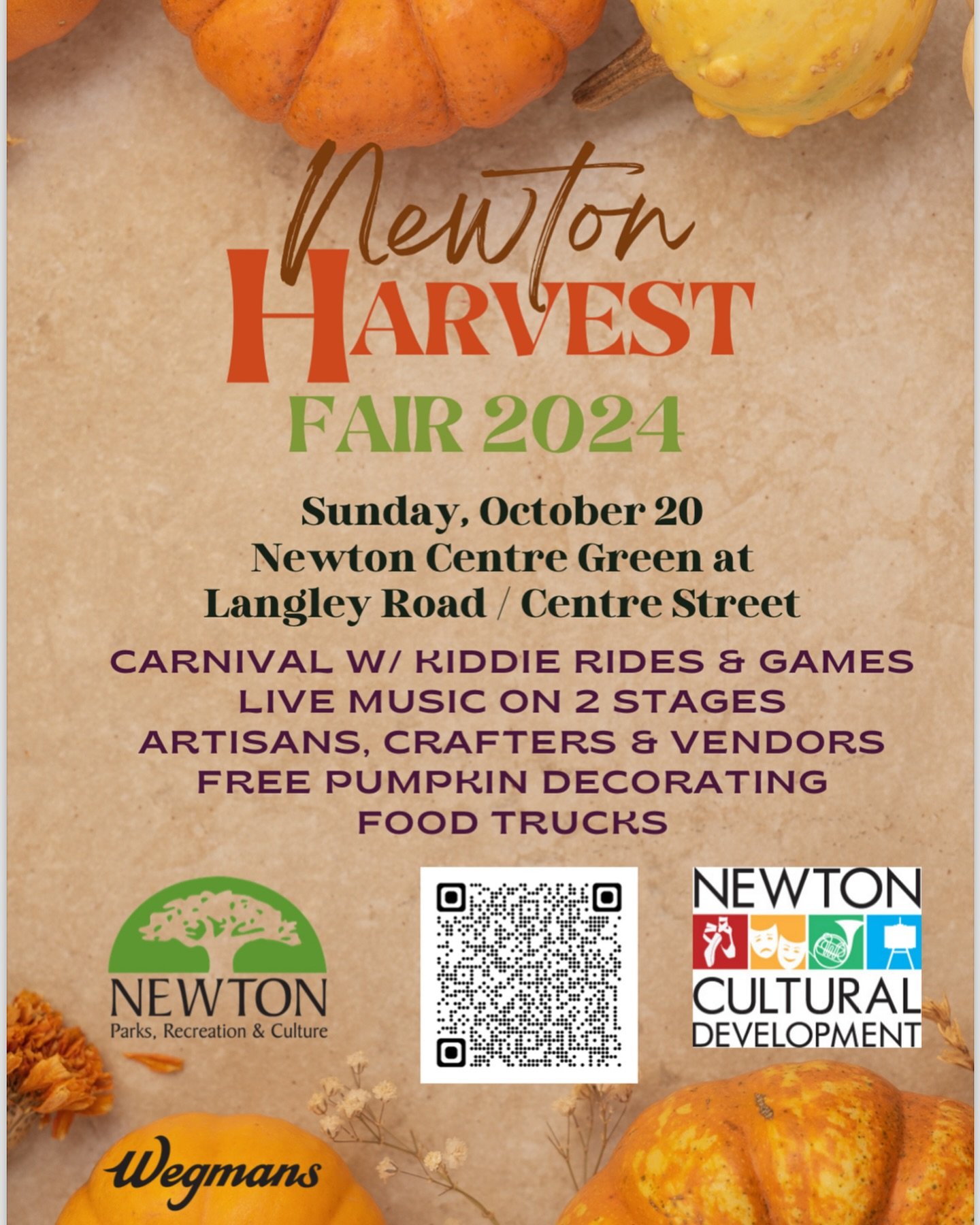 I&rsquo;m happy to announce that I will be participating at the Newton Harvest Fair,  on sunday October 20th from 11-4pm. Hope to see you all.