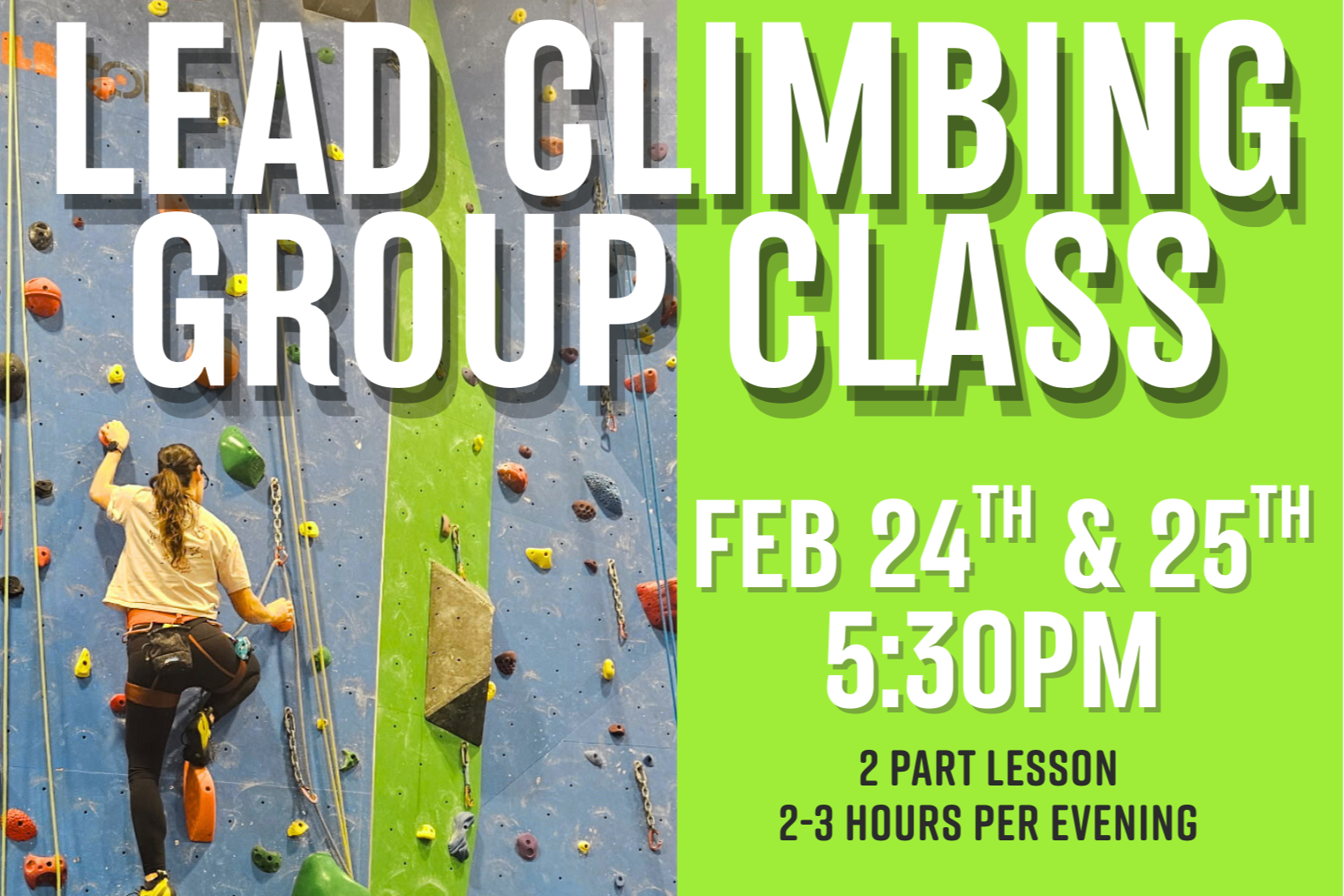 Lead Climbing Class