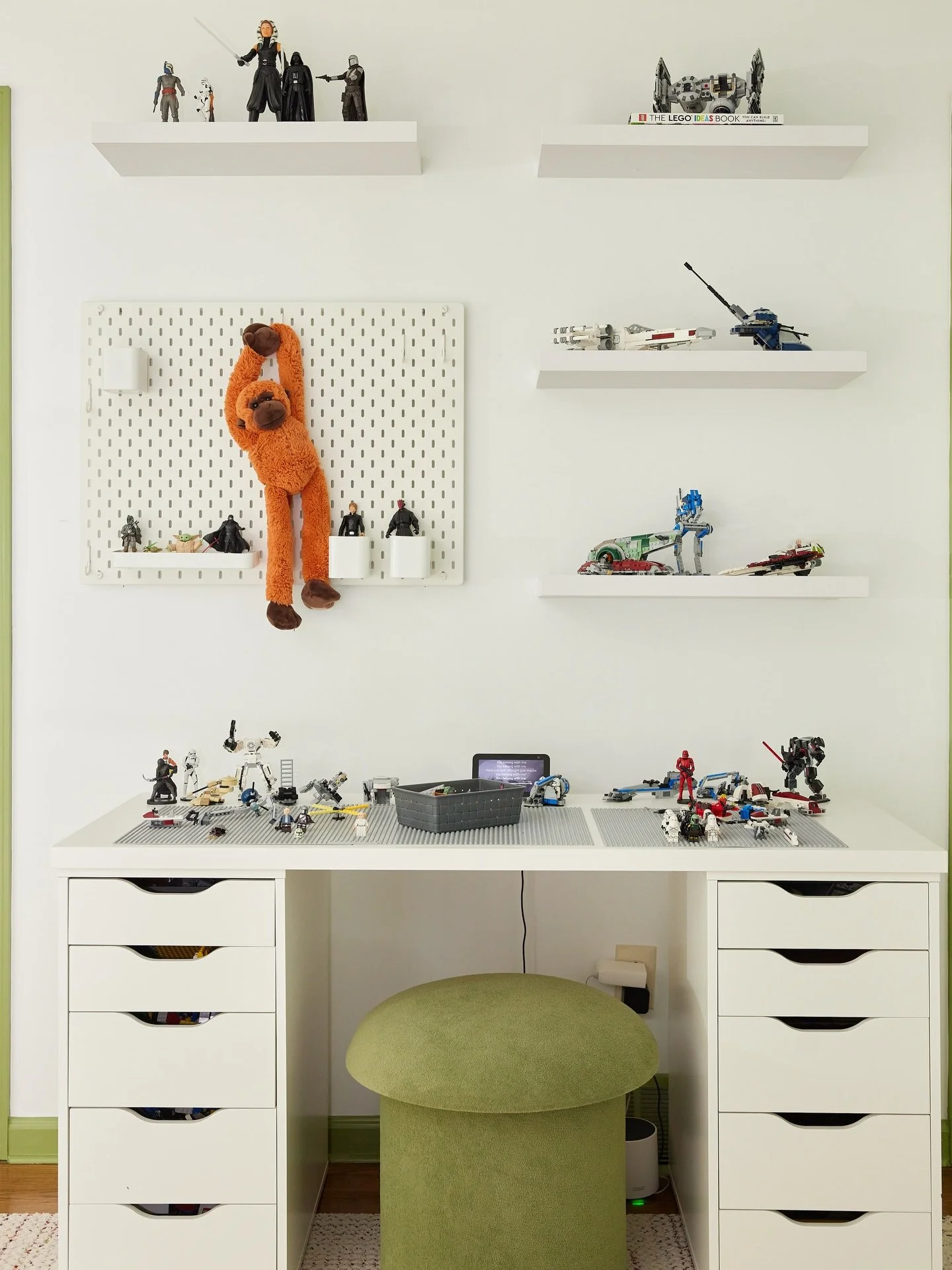 If playroom organization is on your list of priorities for 2026, we&rsquo;ve got you covered! From pegboards to floating shelves to baskets, bins &amp; hooks, see how we utilize every inch of your space to tame the chaos. Visuals here &amp; link in s