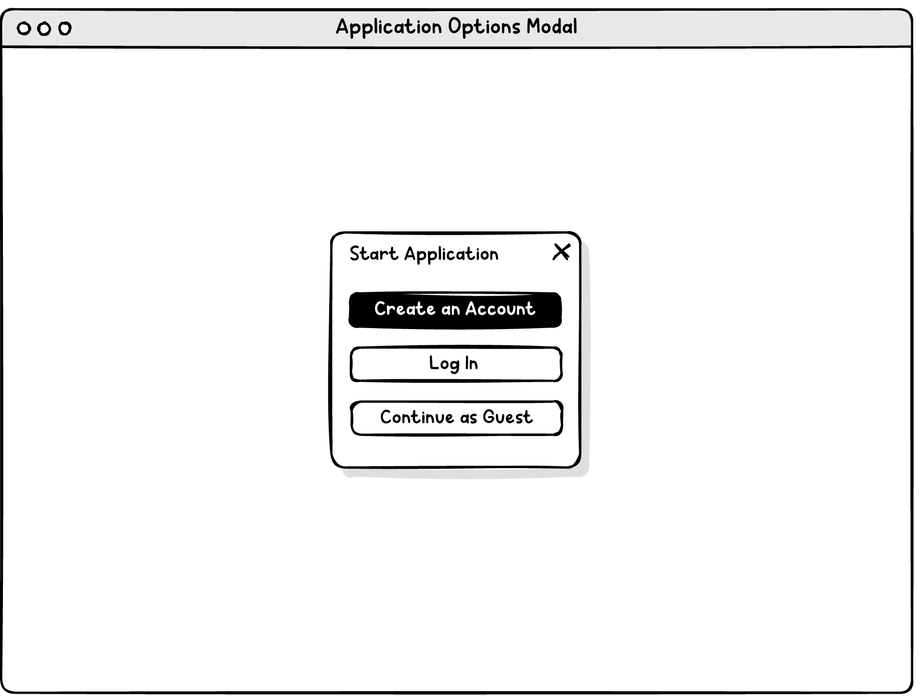 Encourage user to create account to prevent data loss issues with the form, but provide guest option. 