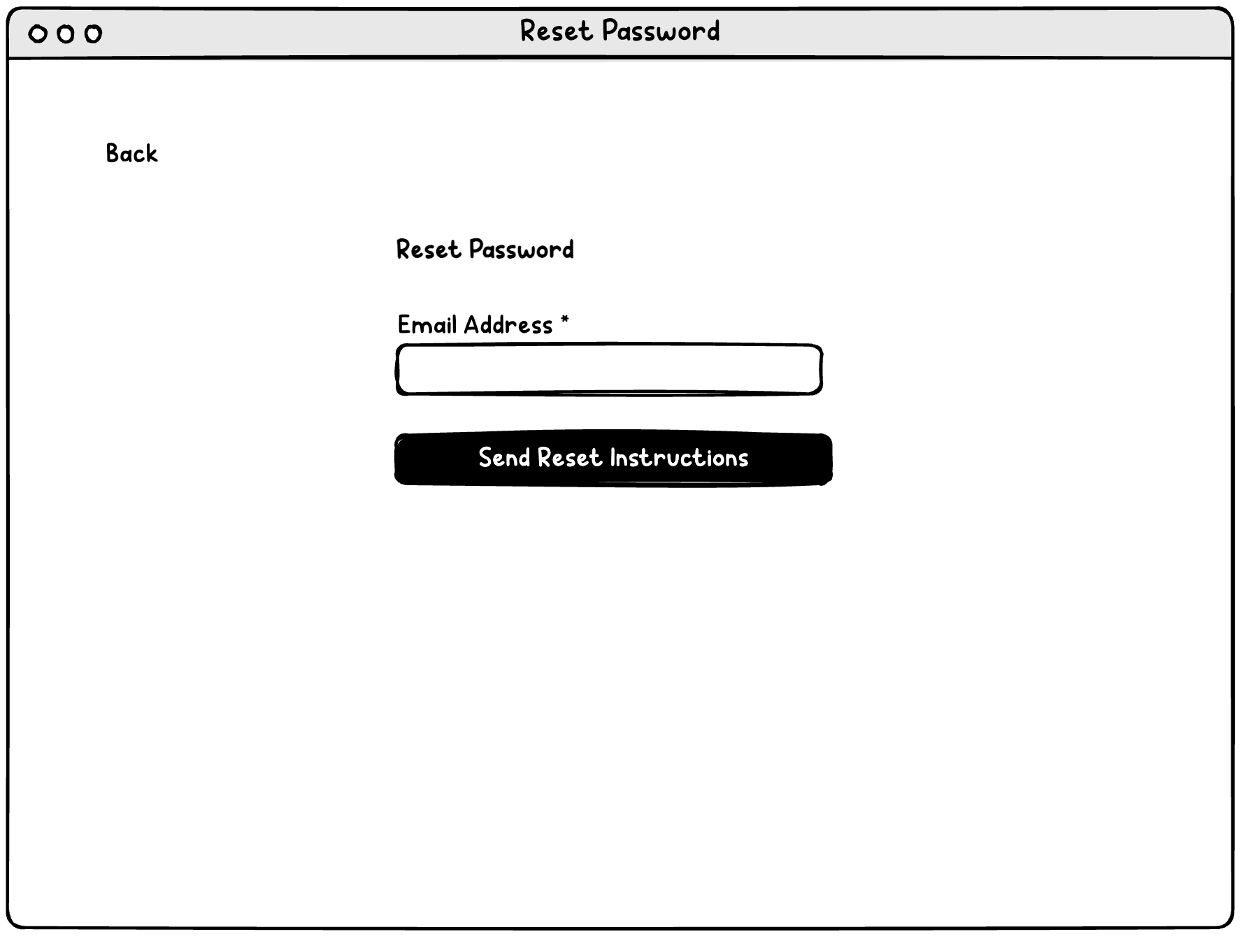 Make email address the username, eliminating need to reset username