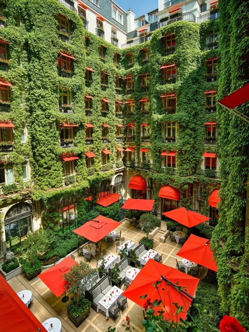 Courtyard of the hotel