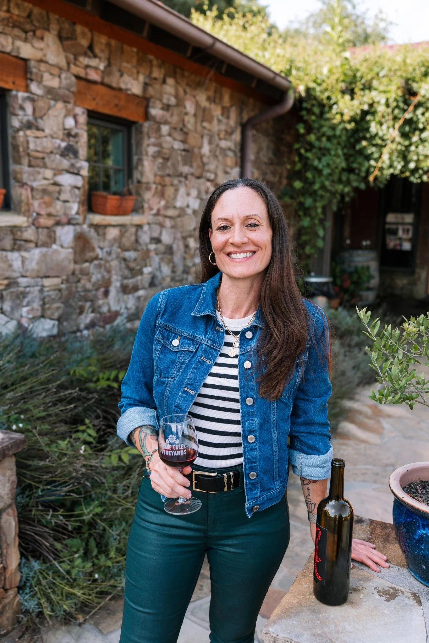 Katiya at a vineyard