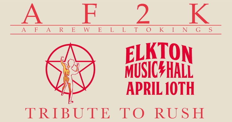 AF2K PRESENTS: 2112 50th Anniversary @ Elkton Music Hall - Elkton MD